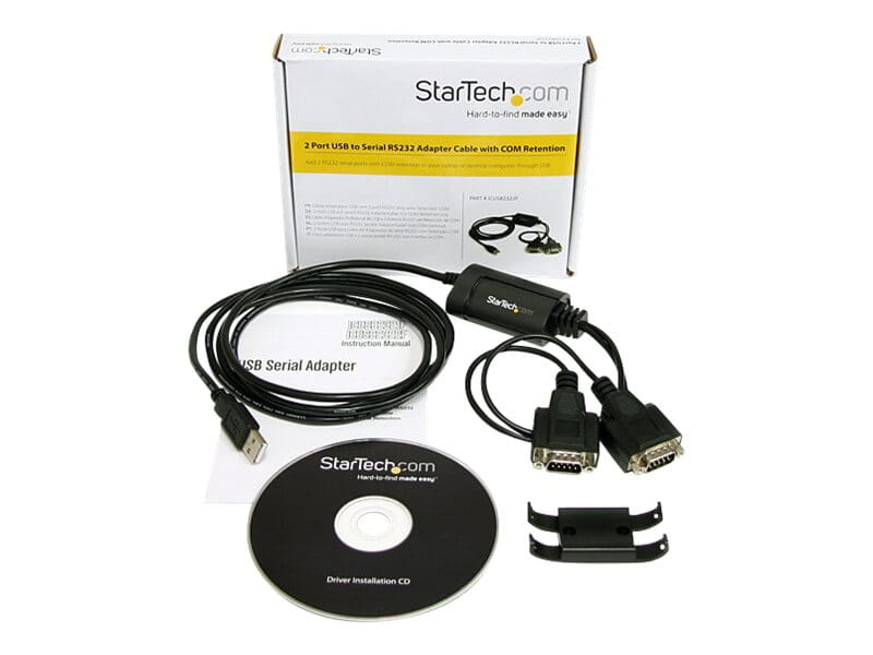 StarTech.com 2 Port FTDI USB auf Seriell RS232 Adapter