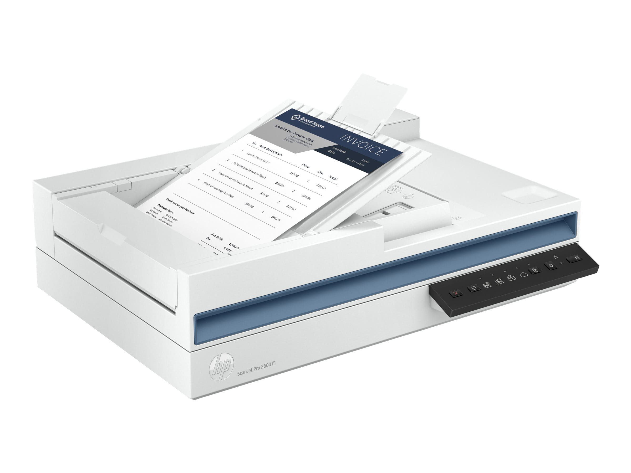 HP Scanjet Pro 2600 f1 - Dokumentenscanner - CMOS / CIS - Duplex - A4/Legal - 1200 dpi x 1200 dpi - bis zu 25 Seiten/Min. (einfarbig)