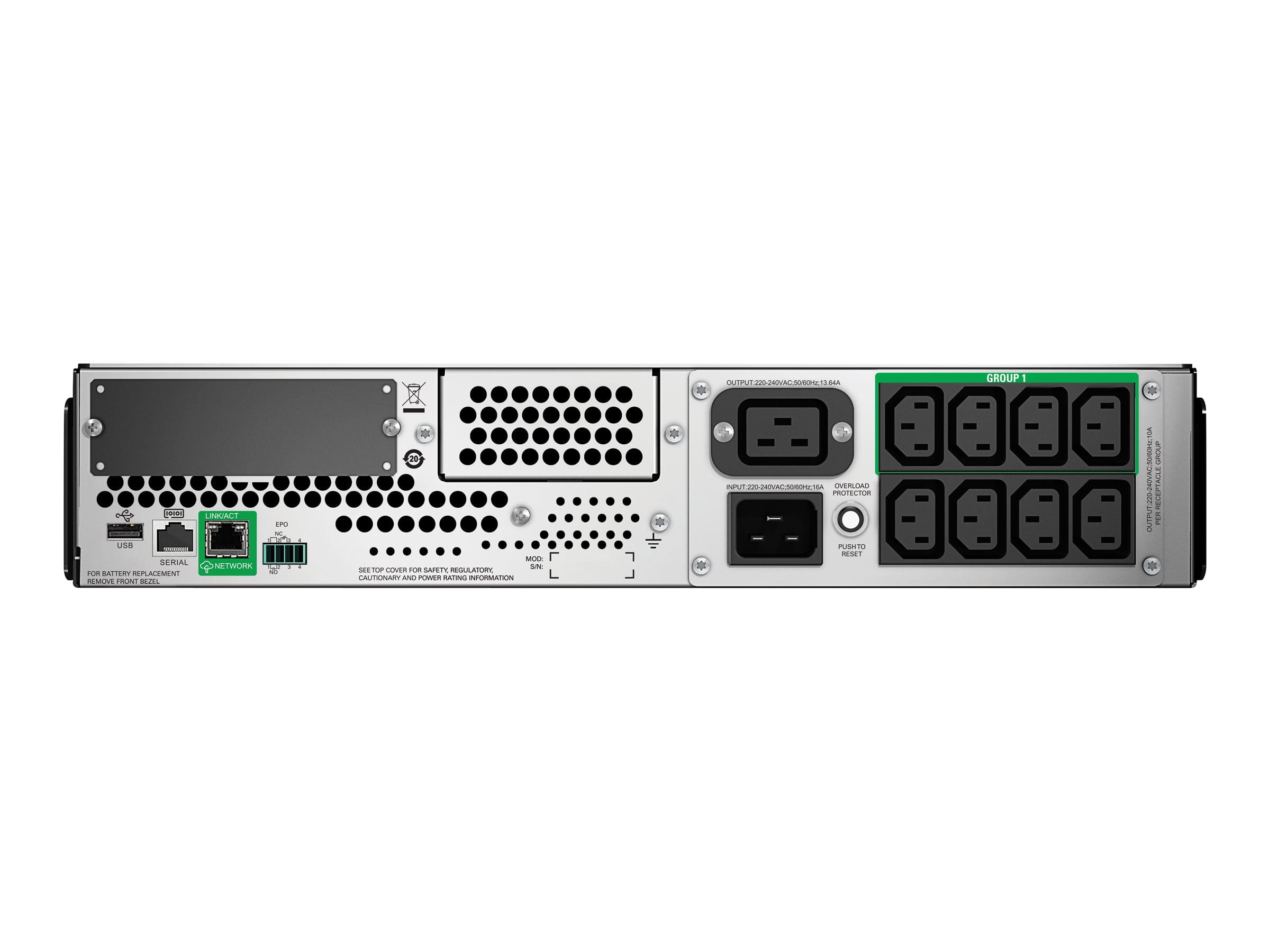 APC Smart-UPS SMT3000RMI2UC - USV (Rack - einbaufähig) - Line-Interactive-USV