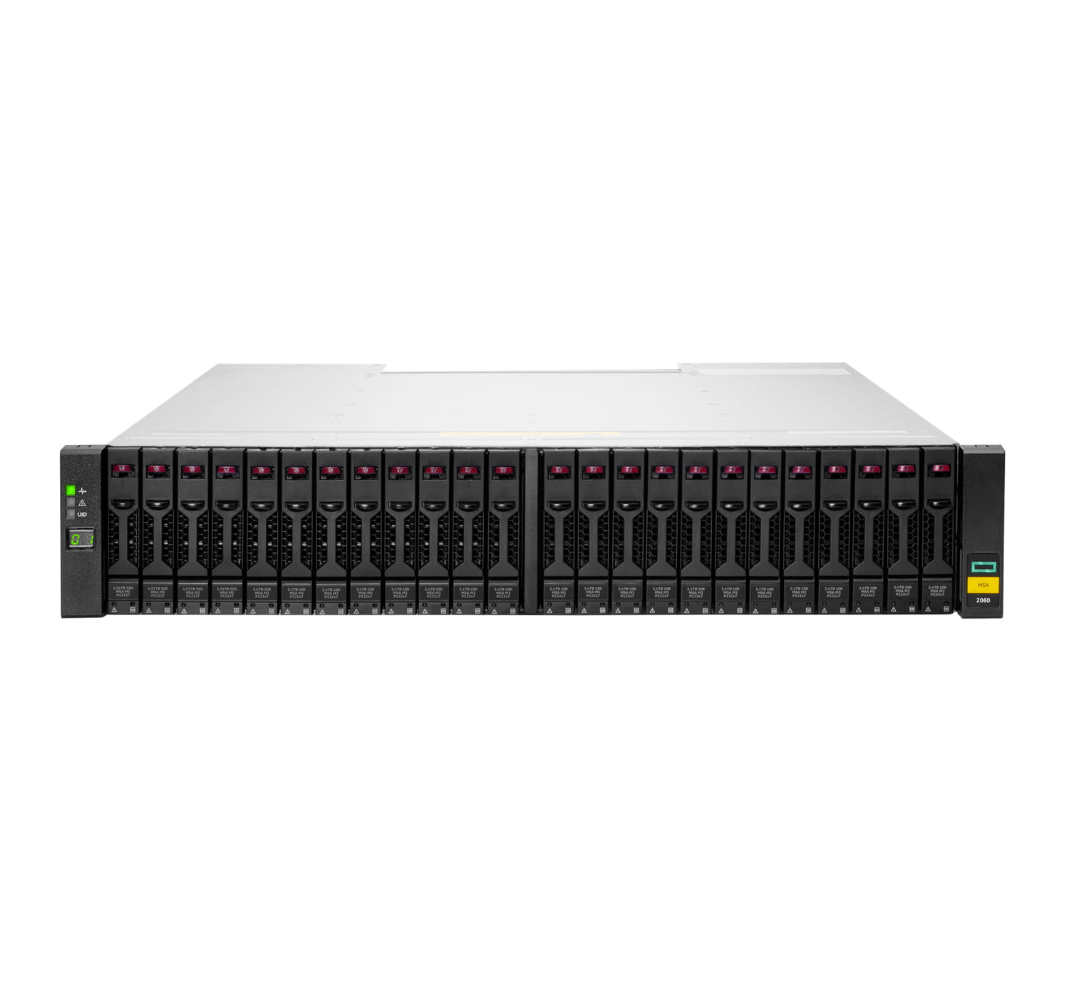 HPE Modular Smart Array 2062 10GbE iSCSI SFF Storage - 6th Generation - Festplatten-Array - 3.84 TB - 24 Schächte (SAS-3)