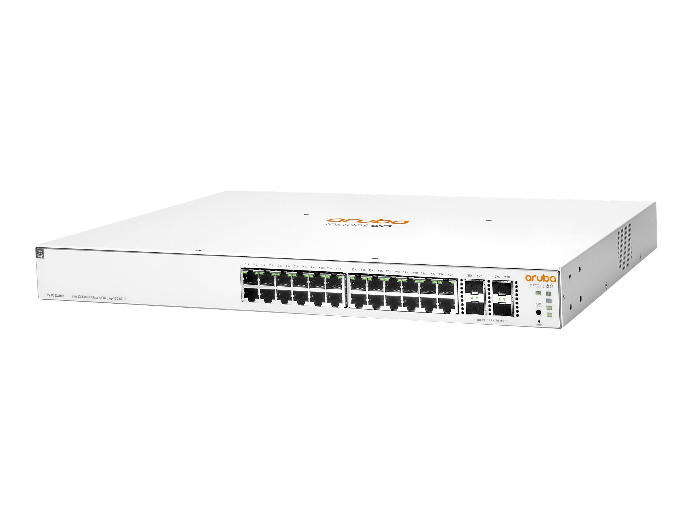 HPE Networking Instant On 1930 24G Class4 PoE 4SFP/SFP+ 195W Switch - Switch - L3 - managed - 24 x 10/100/1000 (PoE)