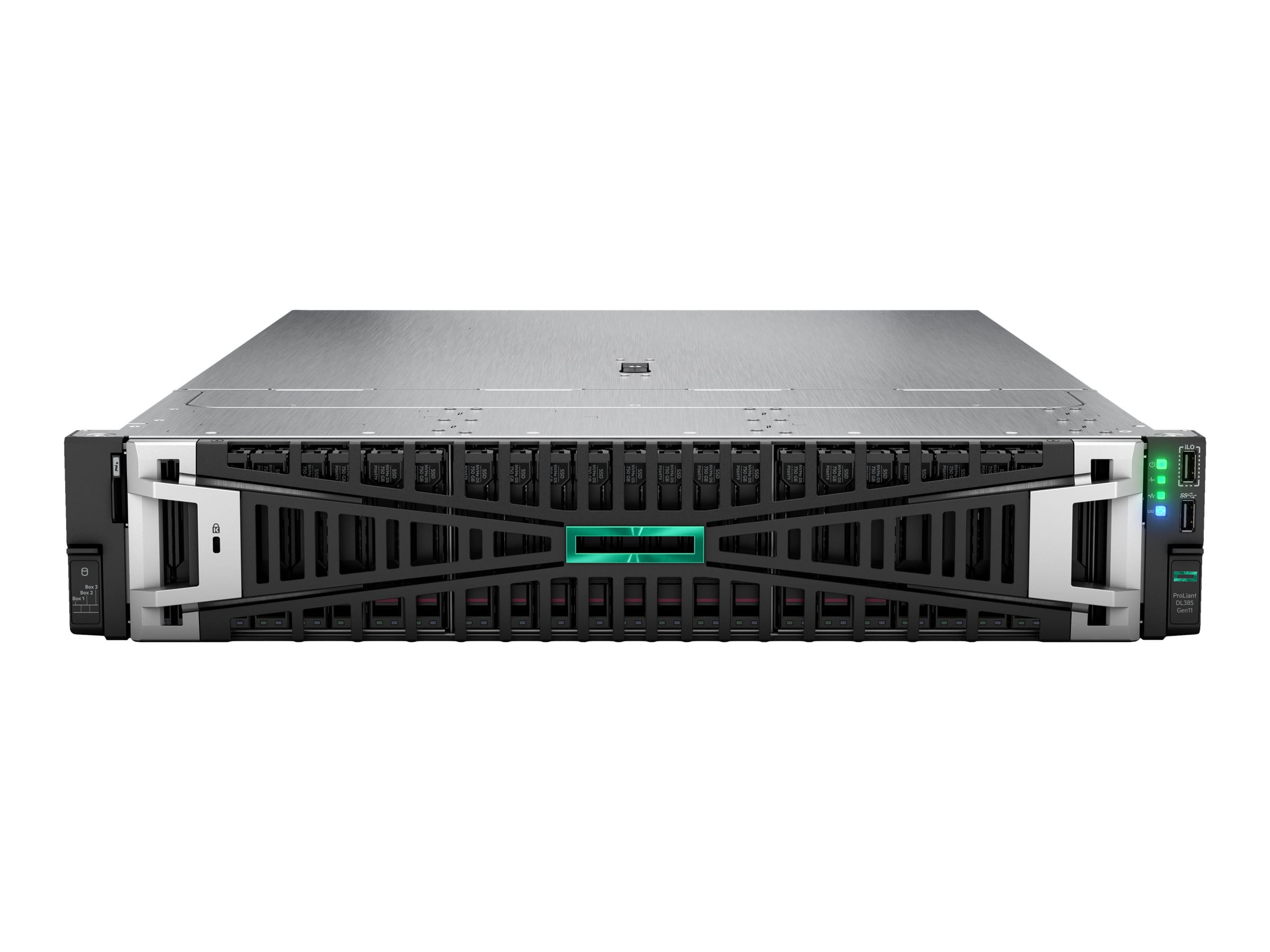 HPE ProLiant DL385 Gen11 - Server - Rack-Montage - 2U - zweiweg - 1 x EPYC 9124 / 3 GHz - RAM 64 GB - SATA/SAS - Hot-Swap 8.9 cm (3.5") (Smart Choice)