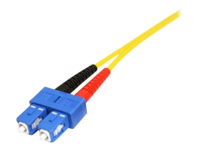 StarTech.com 1m Fiber Optic Cable - Single-Mode Duplex 9/125 - LSZH - LC/SC - OS1 - LC to SC Fiber Patch Cable (SMFIBLCSC1)