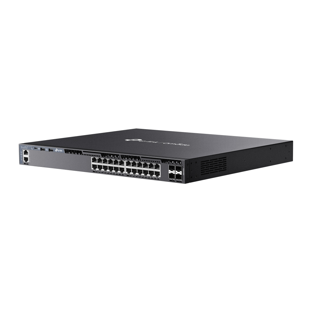 TP-LINK Omada SG6428X V1 - Switch - L3 - managed - 24 x 10/100/1000 + 4 x 10 GB Ethernet SFP+ (Uplink / Stacking)