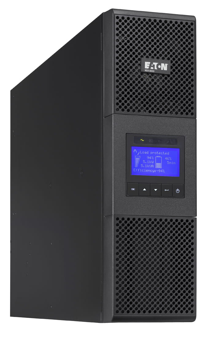 Eaton 9SX 6KIRT - USV (in Rack montierbar/extern) - Wechselstrom 200/208/220/230/240 V - 5400 Watt - 6000 VA - RS-232, USB - PFC - 3U - 48.3 cm (19") - Online-USV