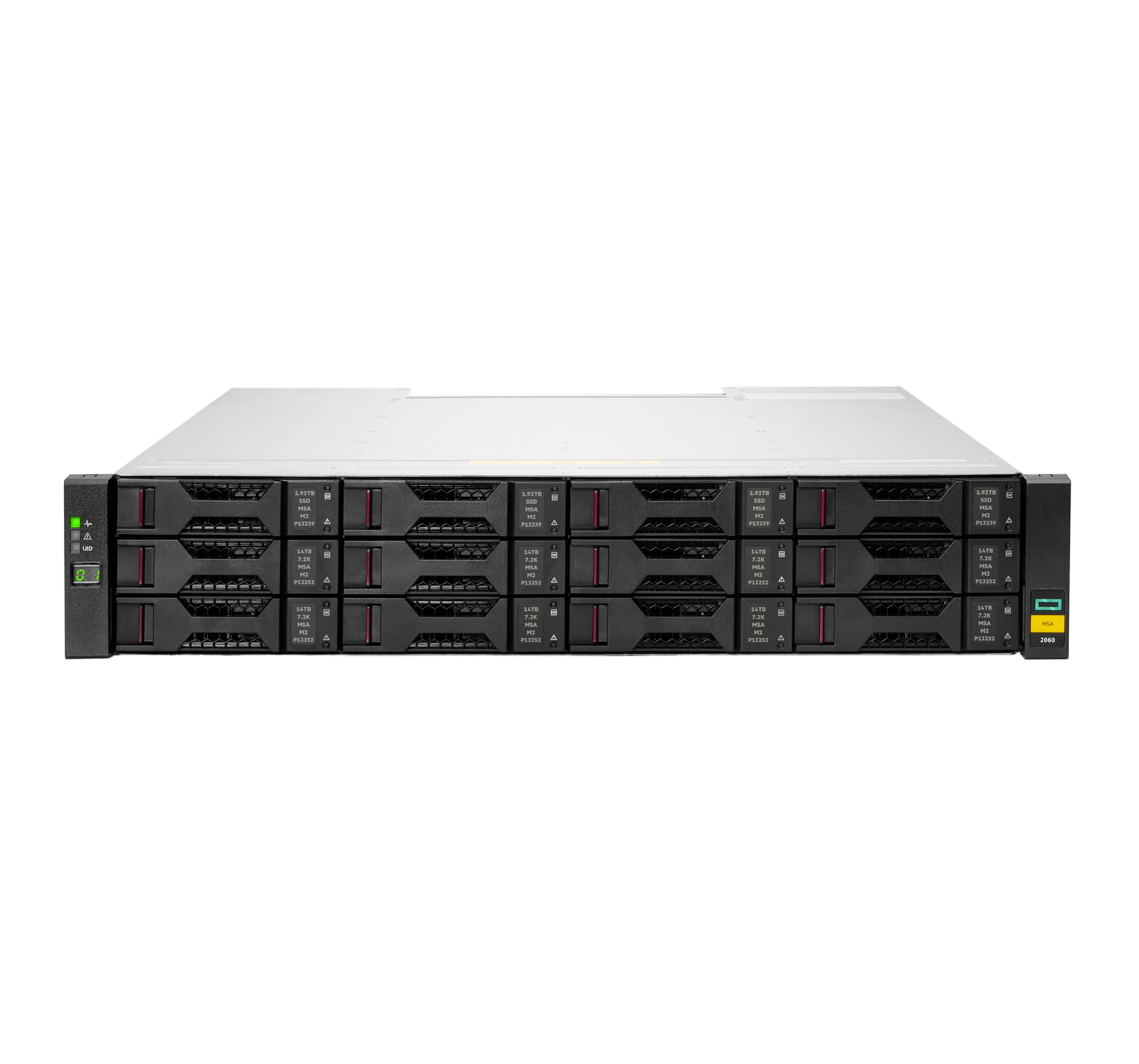 HPE Modular Smart Array 2060 16Gb Fibre Channel LFF Storage - Festplatten-Array - 0 TB - 12 Schächte (SAS-3)