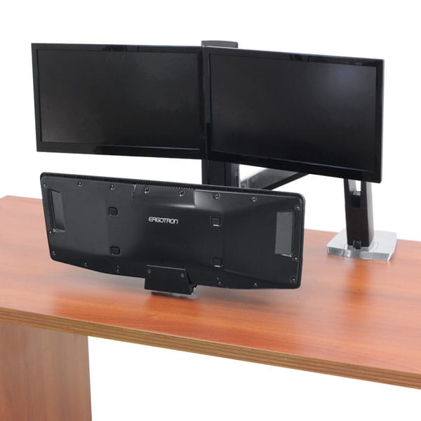 Ergotron WorkFit-A Dual Workstation With Suspended Keyboard
