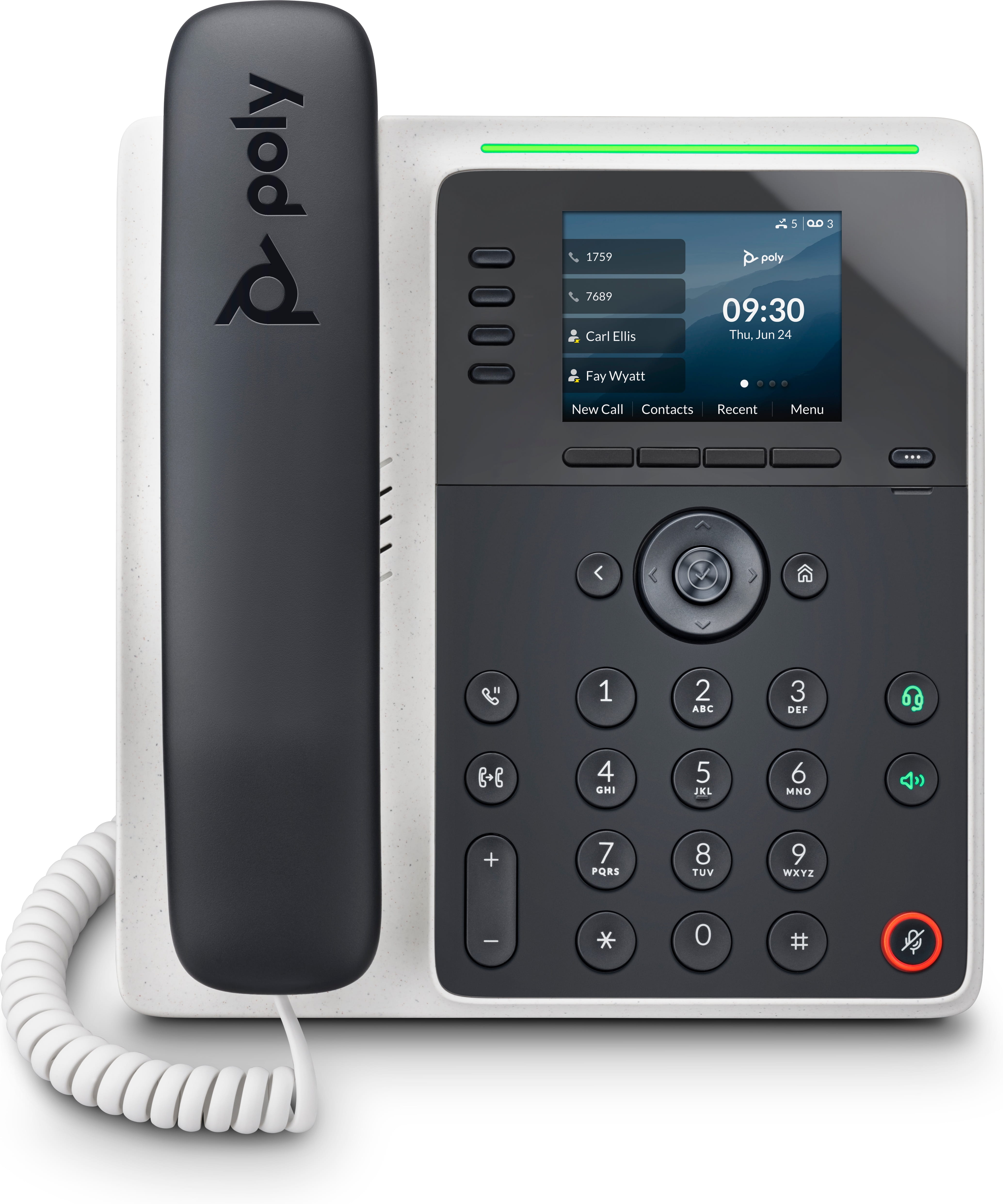 HP Poly Edge E220 - VoIP-Telefon mit Rufnummernanzeige/Anklopffunktion