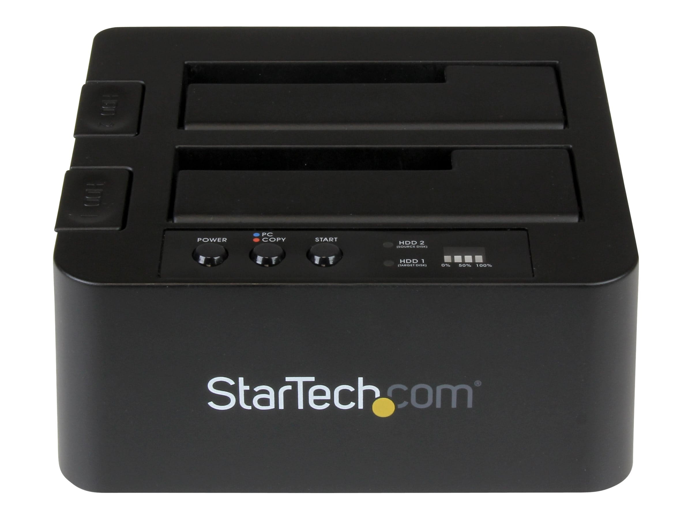 StarTech.com Standalone Hard Drive Duplicator, Dual Bay HDDSSD ClonerCopier, USB 3.1 (10 Gbps)