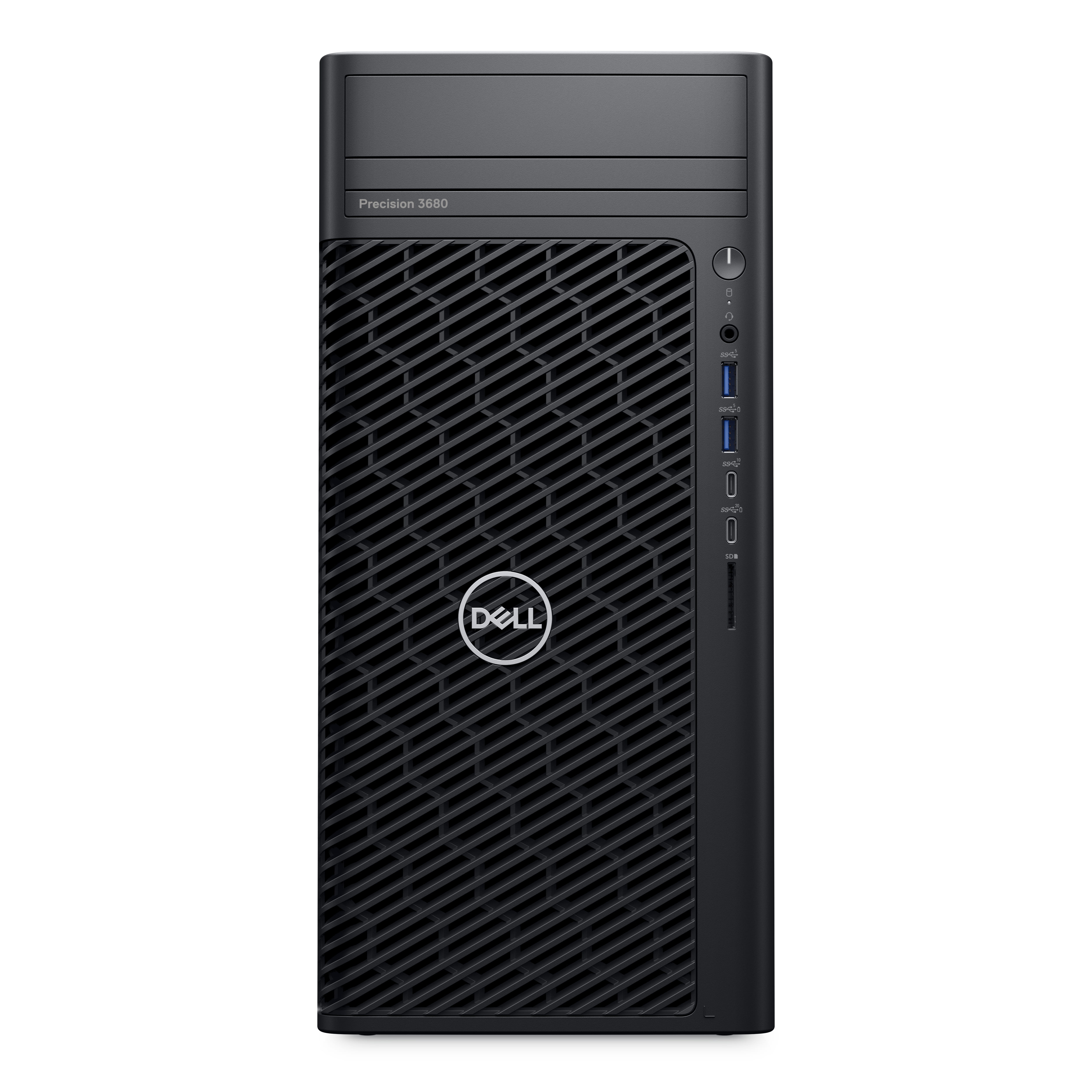 Dell Precision 3680 - Performance Tower - 1 x Core i7 i7-14700 / 2.1 GHz - vPro Enterprise - RAM 16 GB - SSD 512 GB - NVMe - T1000 - 1GbE - Win 11 Pro - Monitor: keiner - Schwarz, schwarz (Tastatur)