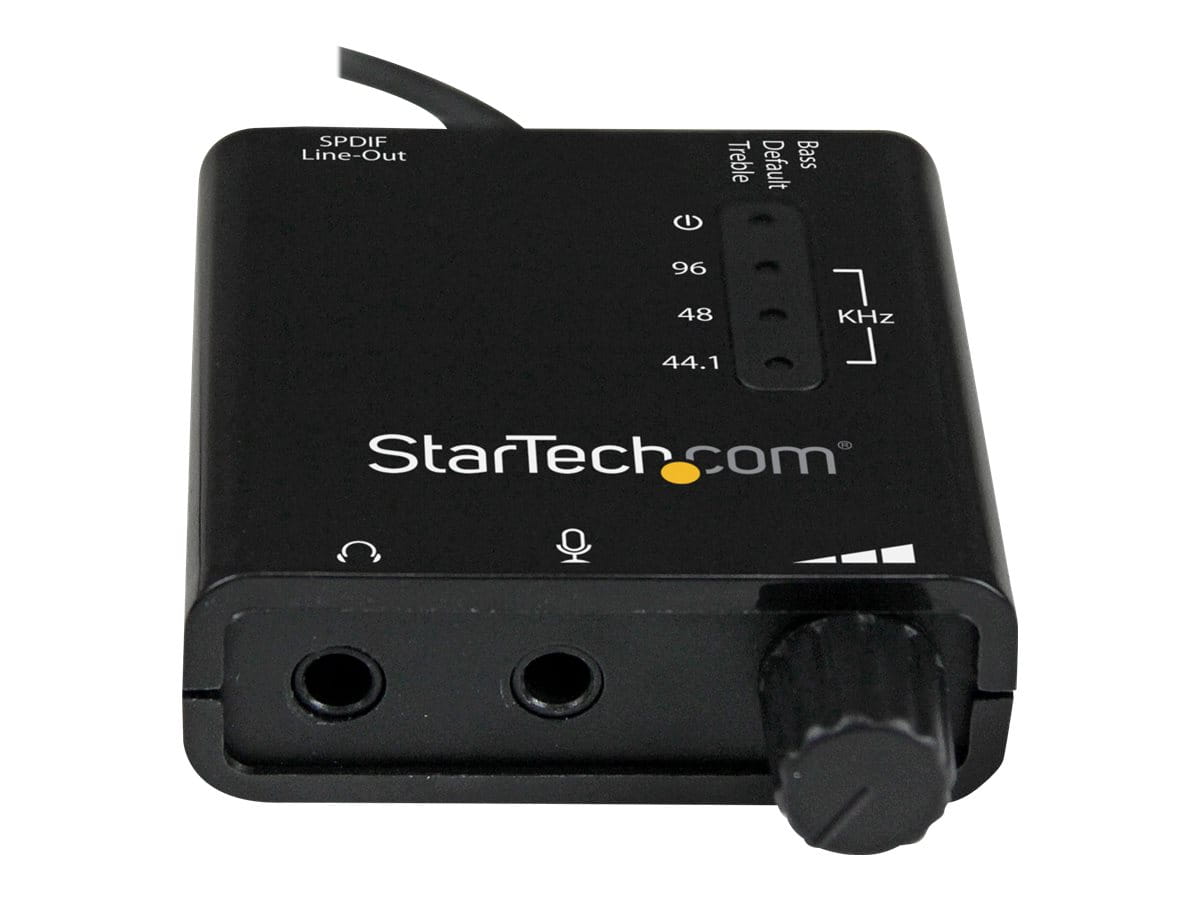 StarTech.com USB Audio Adapter - Externe USB Soundkarte mit SPDIF Digital Audio mit 2x 3,5mm Klinke