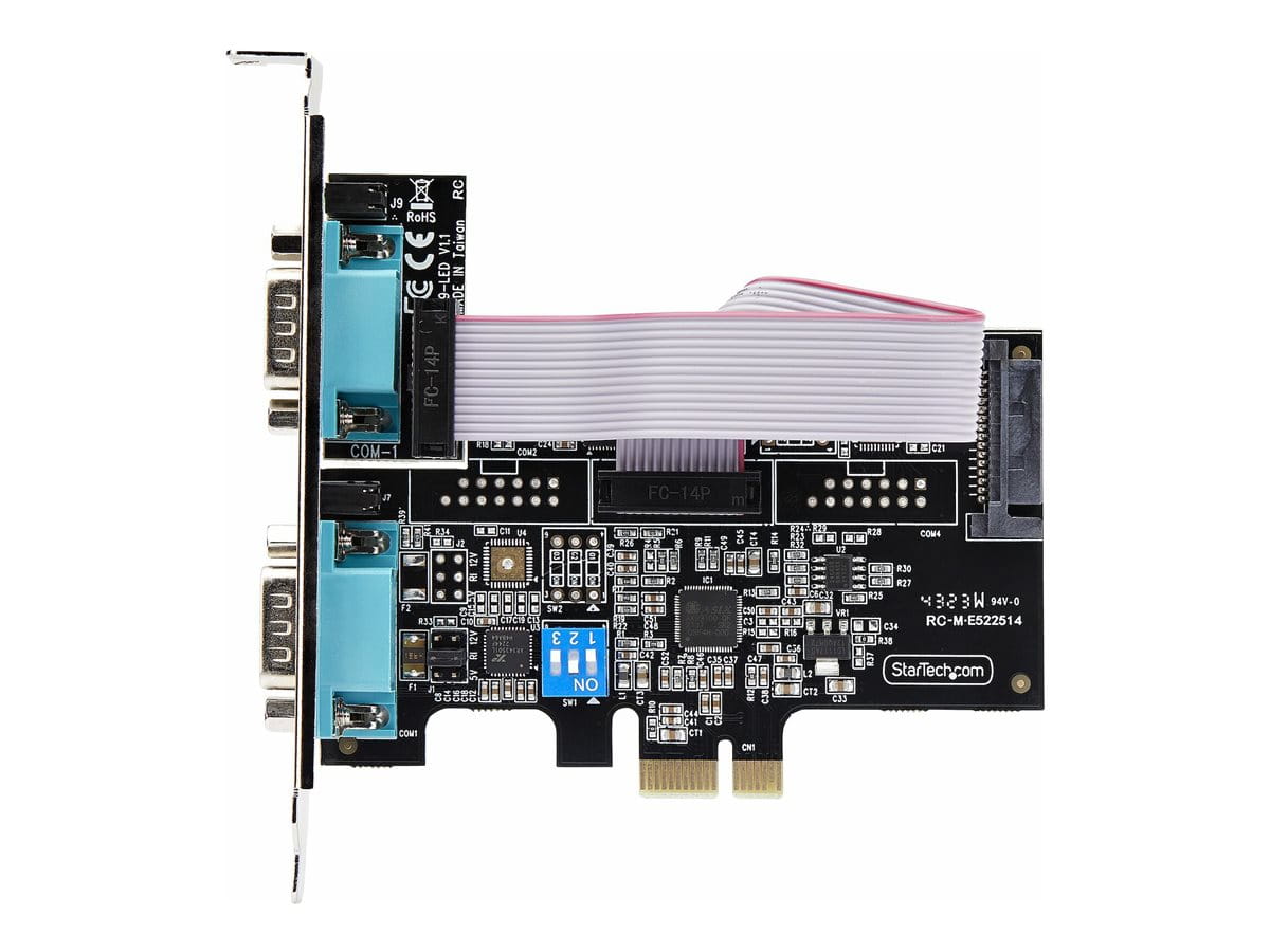 StarTech.com 2-Port Serial PCIe Card, Dual-Port PCI Express to RS232/RS422/RS485 (DB9)