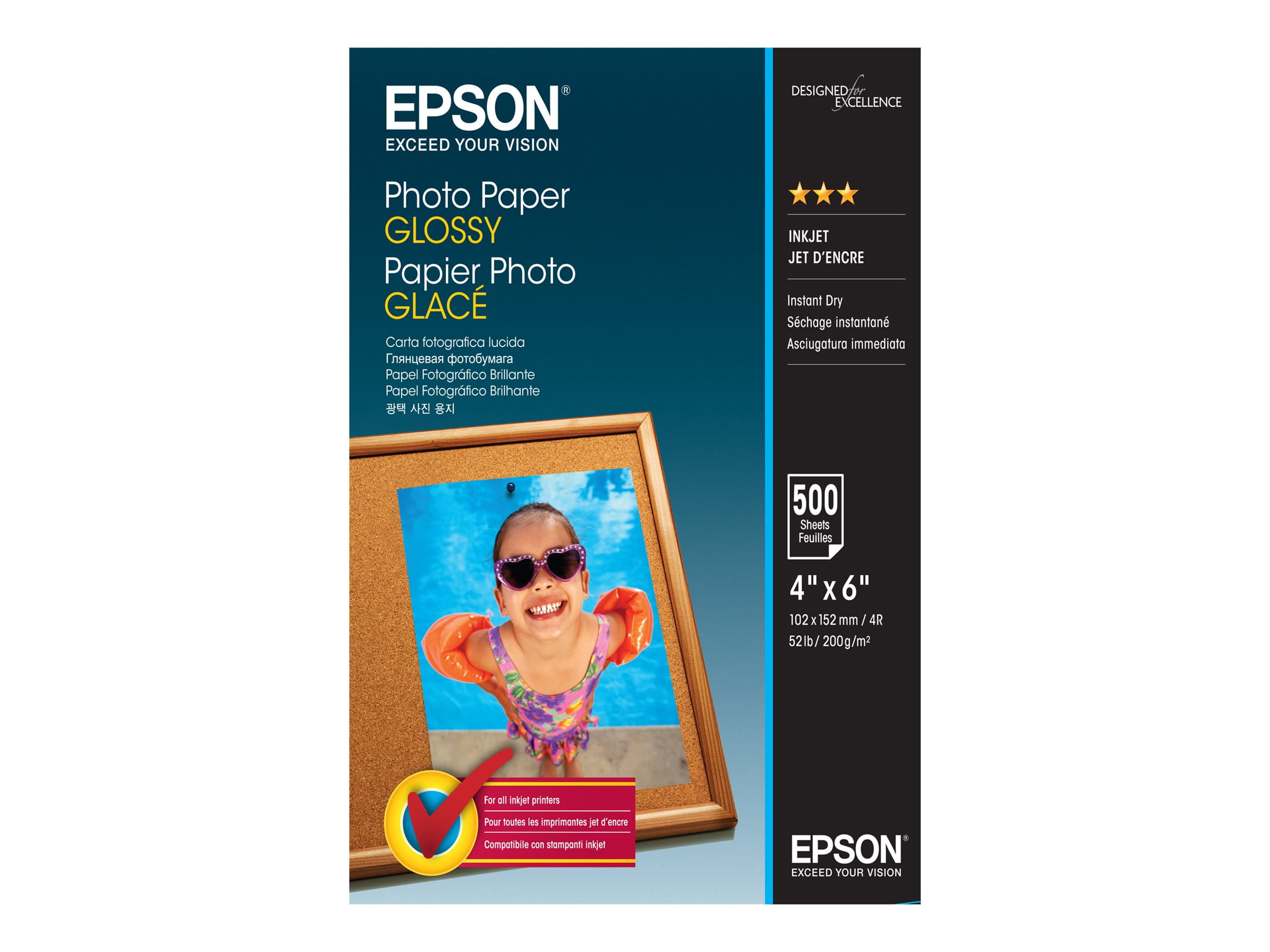 Epson Glänzend - 102 x 152 mm - 200 g/m² - 500 Blatt Fotopapier