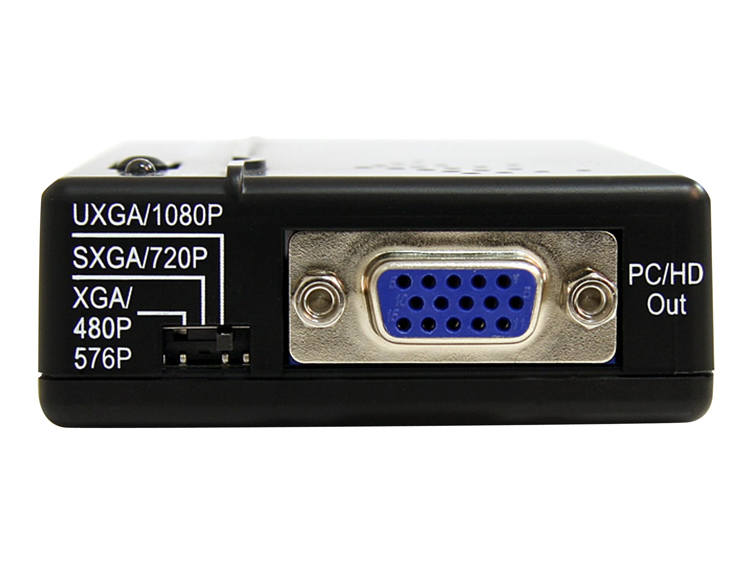 StarTech.com Composite und S-Video auf VGA Video Konverter mit Scaler - VGA zu RCA (YPbPr)