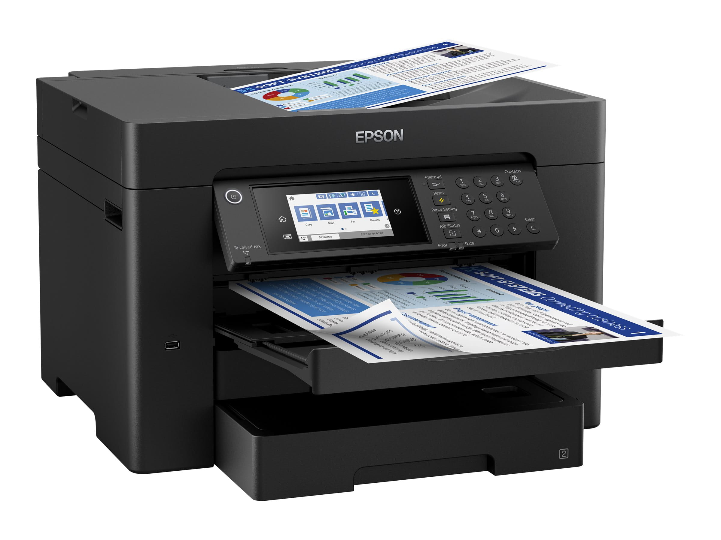 Epson WorkForce WF-7830DTWF - Multifunktionsdrucker - Farbe - Tintenstrahl - A3 (297 x 420 mm)