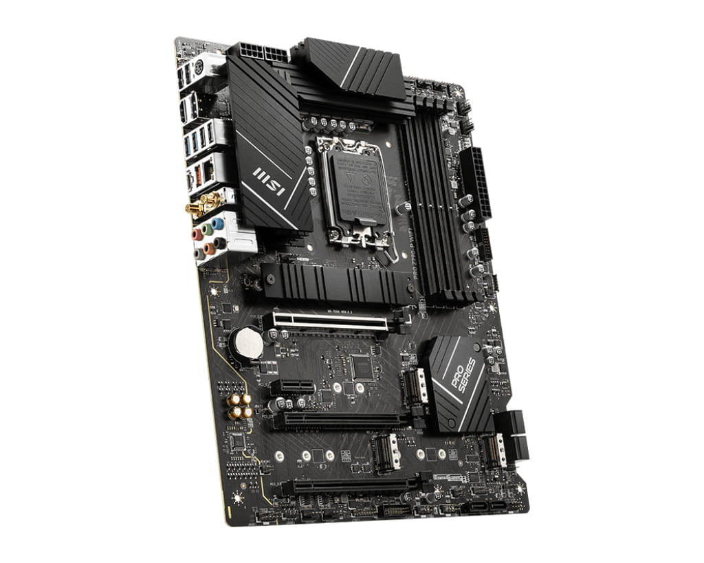 MSI PRO Z790-P WIFI - Motherboard - ATX - LGA1700-Sockel - Z790 Chipsatz - USB 3.2 Gen 1, USB 3.2 Gen 2, USB-C 3.2 Gen2, USB-C 3.2 Gen 2x2 - 2.5 Gigabit LAN, Wi-Fi 6, Bluetooth - Onboard-Grafik (CPU erforderlich)