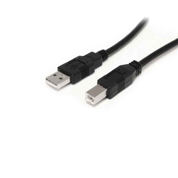 StarTech.com 10m Aktives USB 2.0 A auf B Kabel - USB Anschlusskabel - Stecker/Stecker - Schwarz - USB-Kabel - USB (M)