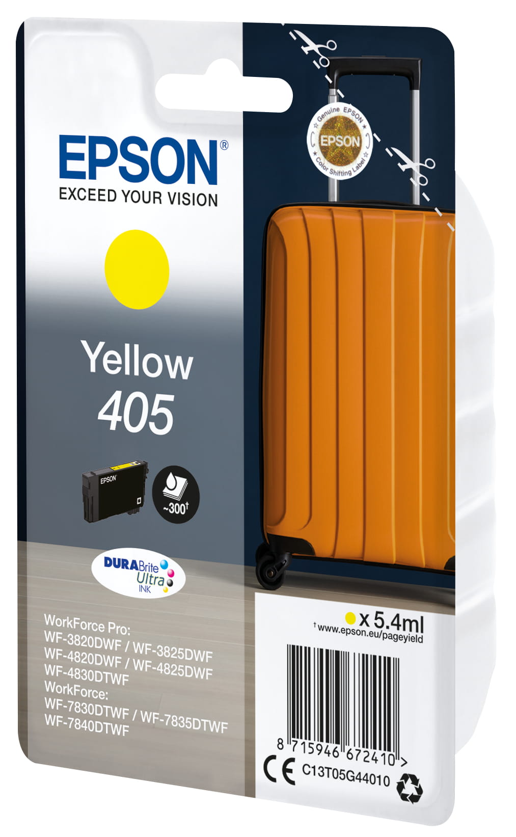 Epson 405 - 5.4 ml - Gelb - original - Blister mit RF- / akustischem Alarmsignal