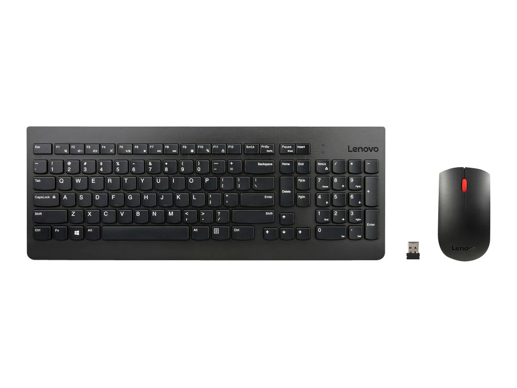 Lenovo Essential Wireless Combo - Tastatur-und-Maus-Set - kabellos - 2.4 GHz - Polnisch - für S510; ThinkCentre M700; M71X; M810; M910; ThinkPad L470; T470; X1 Carbon (5th Gen)