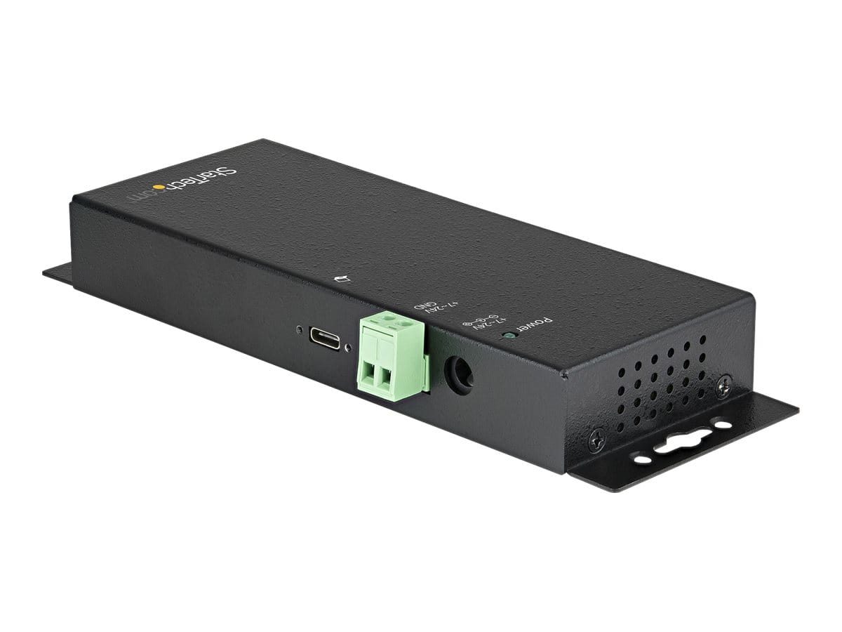 StarTech.com 4 Port USB-C Hub 10 Gbit/s - Metall Industrie USB Typ-C Hub mit 3xUSB-A & 1xUSB-C - ESD - USB-C oder USB-A Host - Eigenstromversorgender montierbarer USB 3.2/3.1 Gen 2 Hub (HB31C3A1CME)