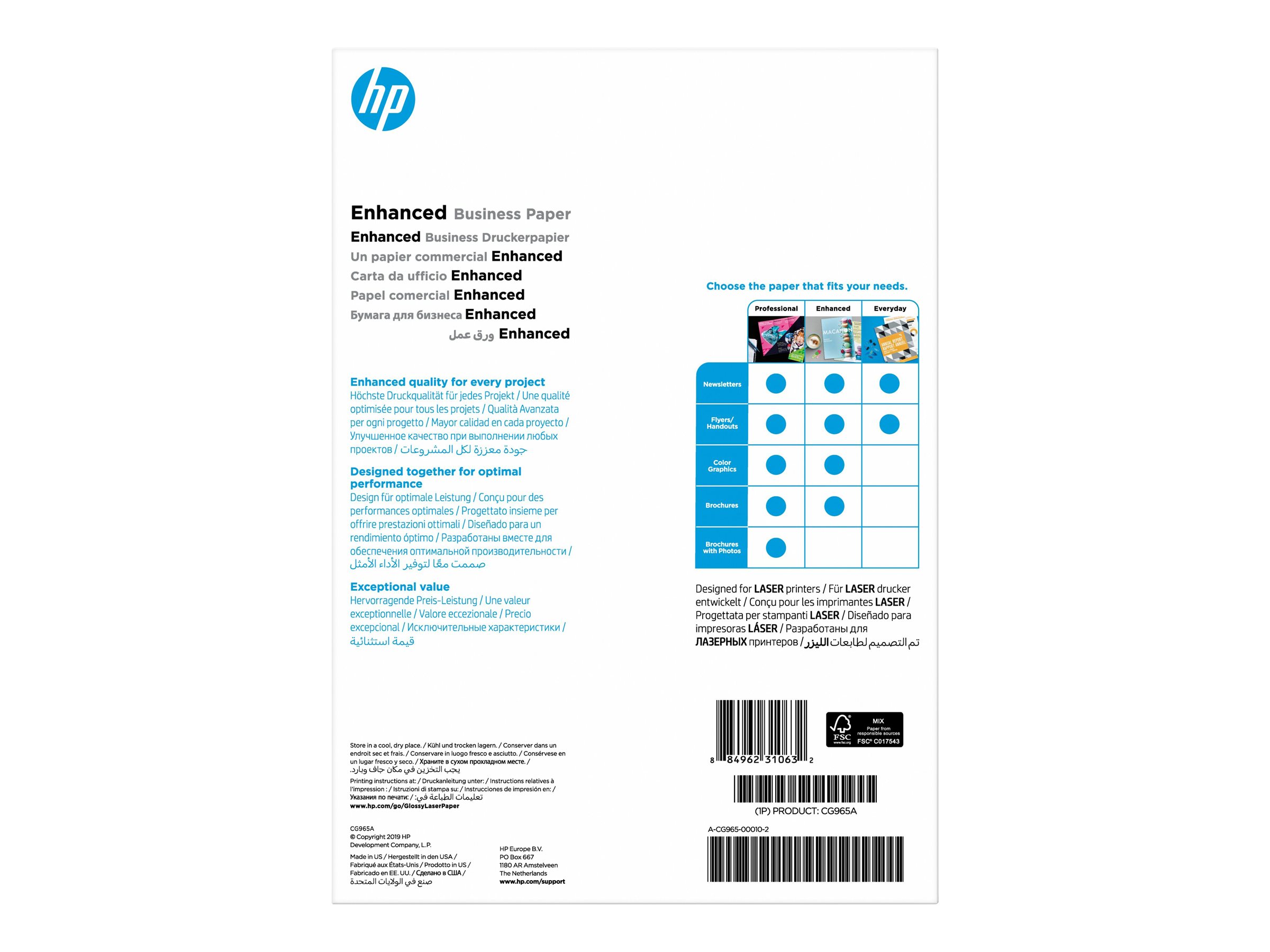 HP Professional Glossy Paper - Glänzend - A4 (210 x 297 mm)