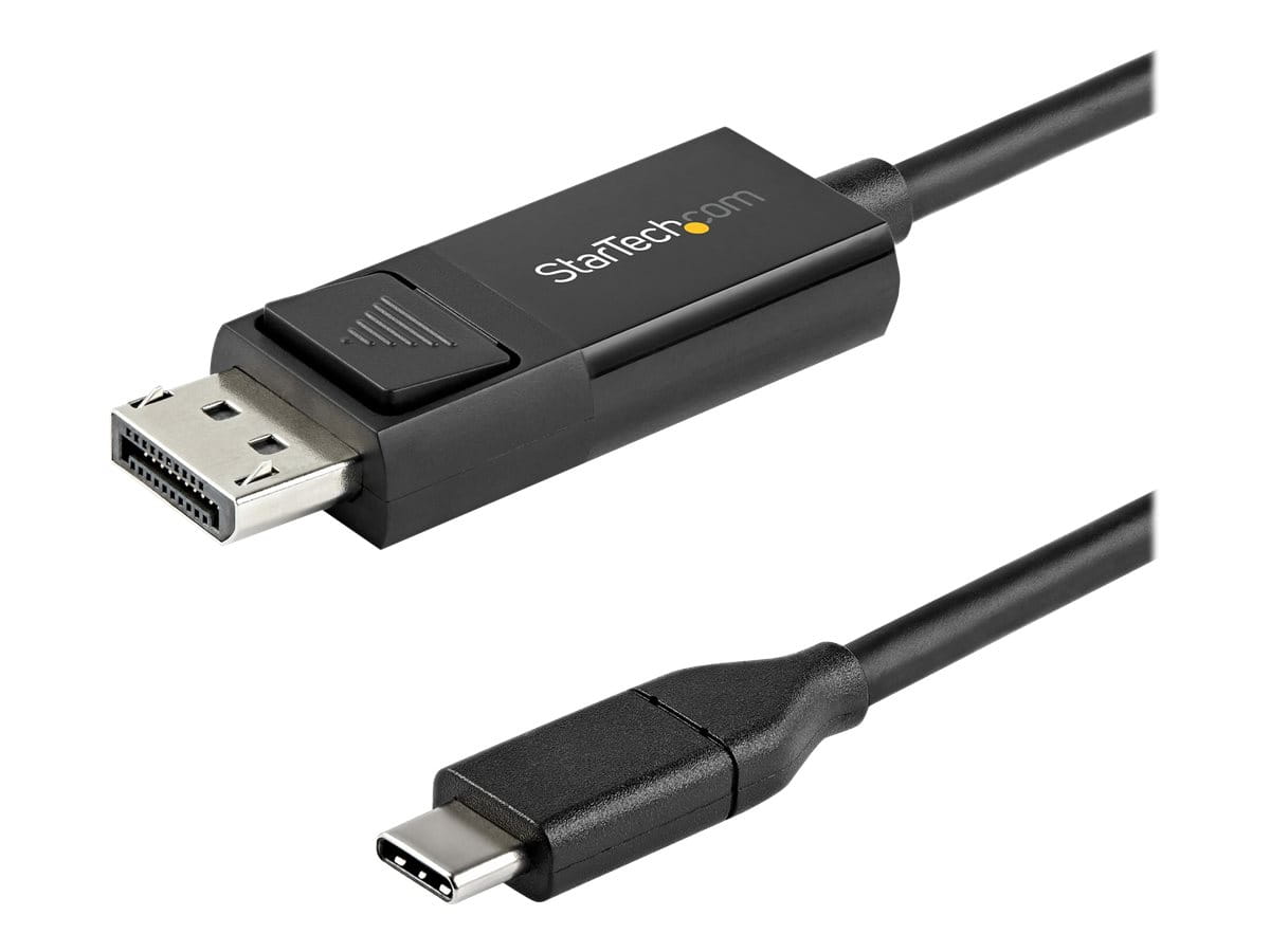 StarTech.com 6ft (2m) USB C to DisplayPort 1.2 Cable 4K 60Hz, Bidirectional DP to USB-C or USB-C to DP Reversible Video Adapter Cable, HBR2/HDR, USB Type C / Thunderbolt 3 Monitor Cable - 4K USB-C to DP Cable (CDP2DP2MBD)