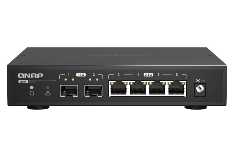QNAP QSW-2104-2S - Switch - unmanaged - 2 x 10 Gigabit SFP+ + 4 x 2.5GBase-T