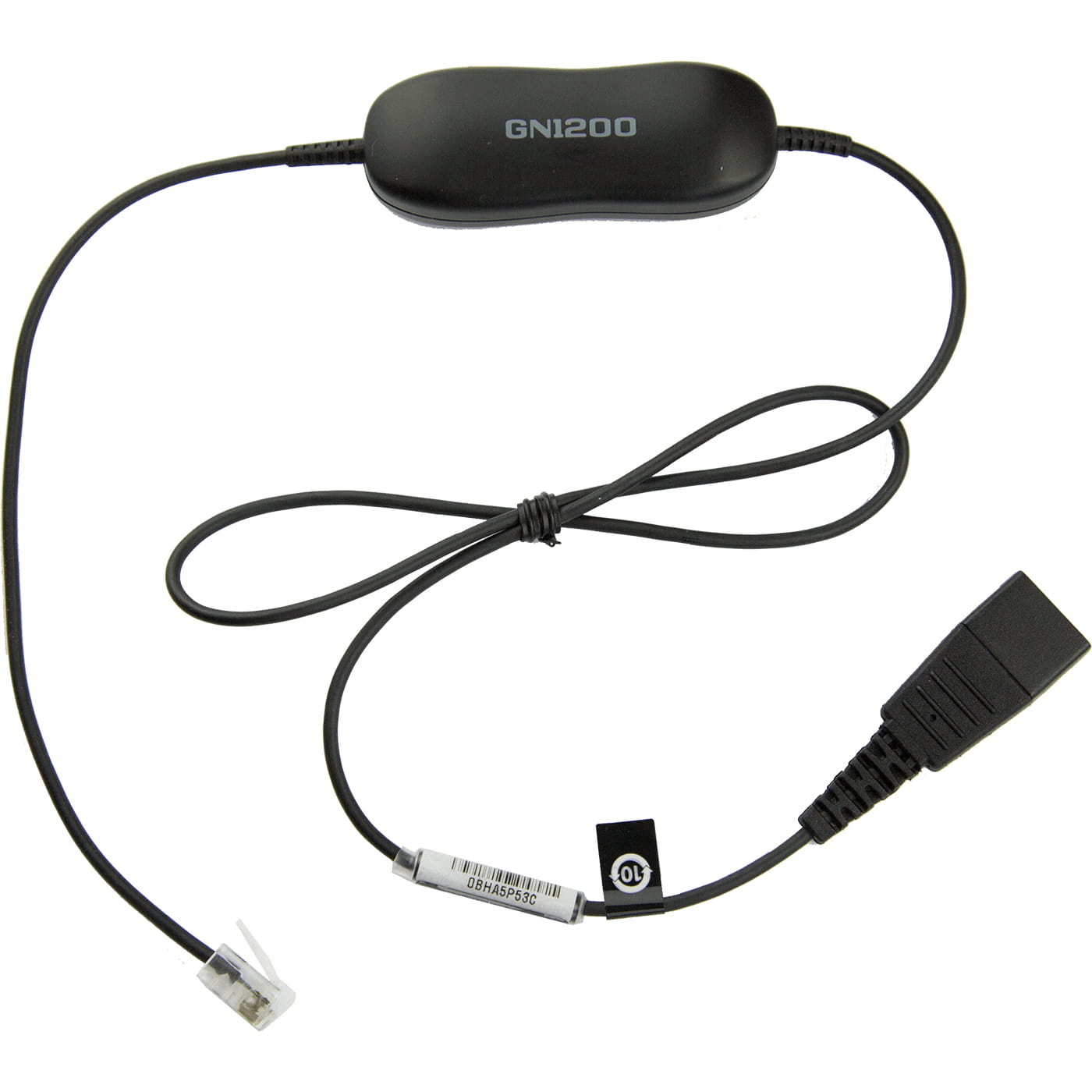 Jabra Anschlusskabel QD auf RJ10 für GN1200 (0,8m, glatt)