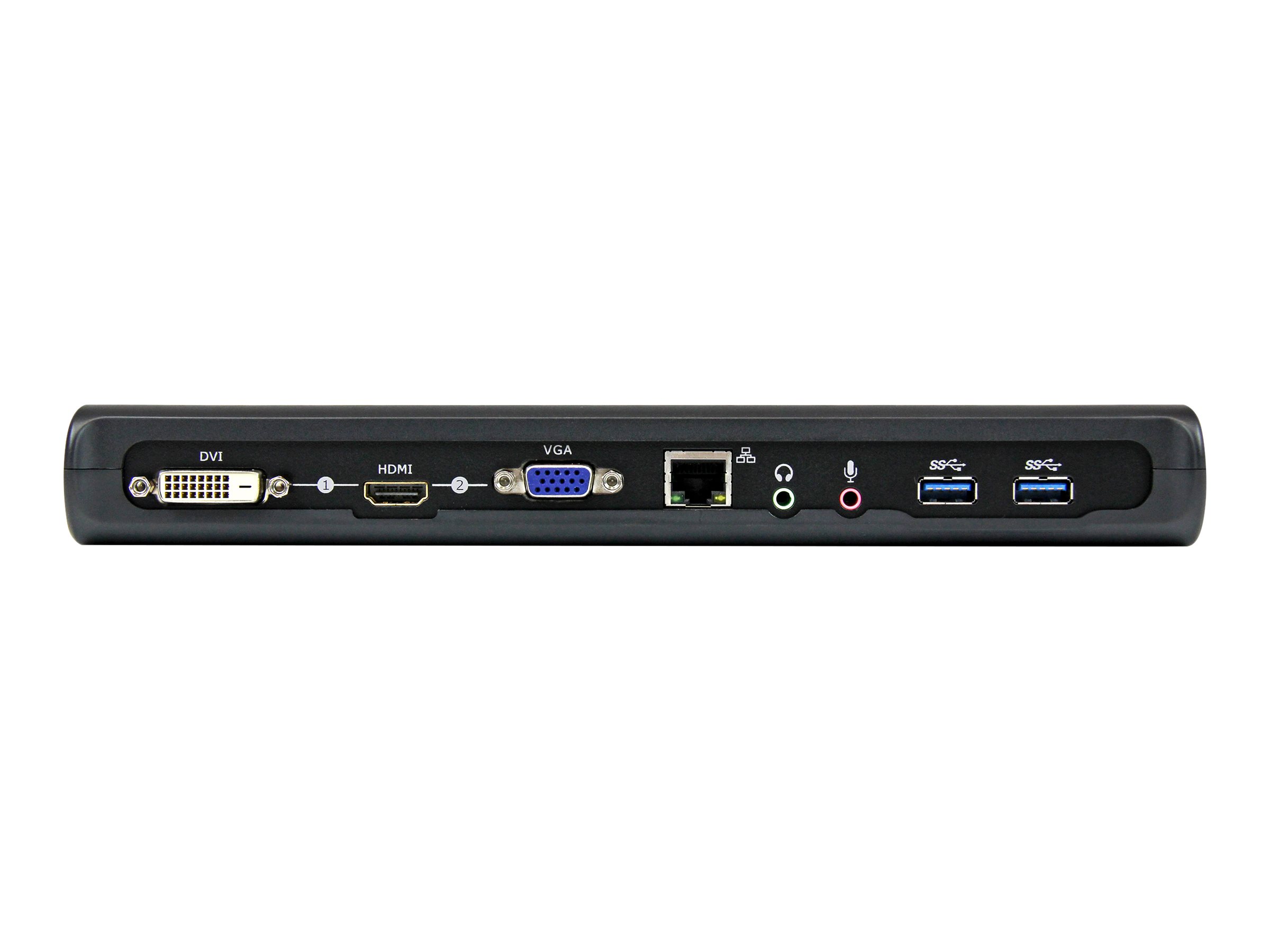 StarTech.com USB3SDOCKHDV USB Dockingstation, USB 3.0, dual Monitor, HDMI&reg; & DVI/ VGA, RJ45 Ethernet Port, kompatibel mit Windows/macOS (USB3SDOCKHDV)