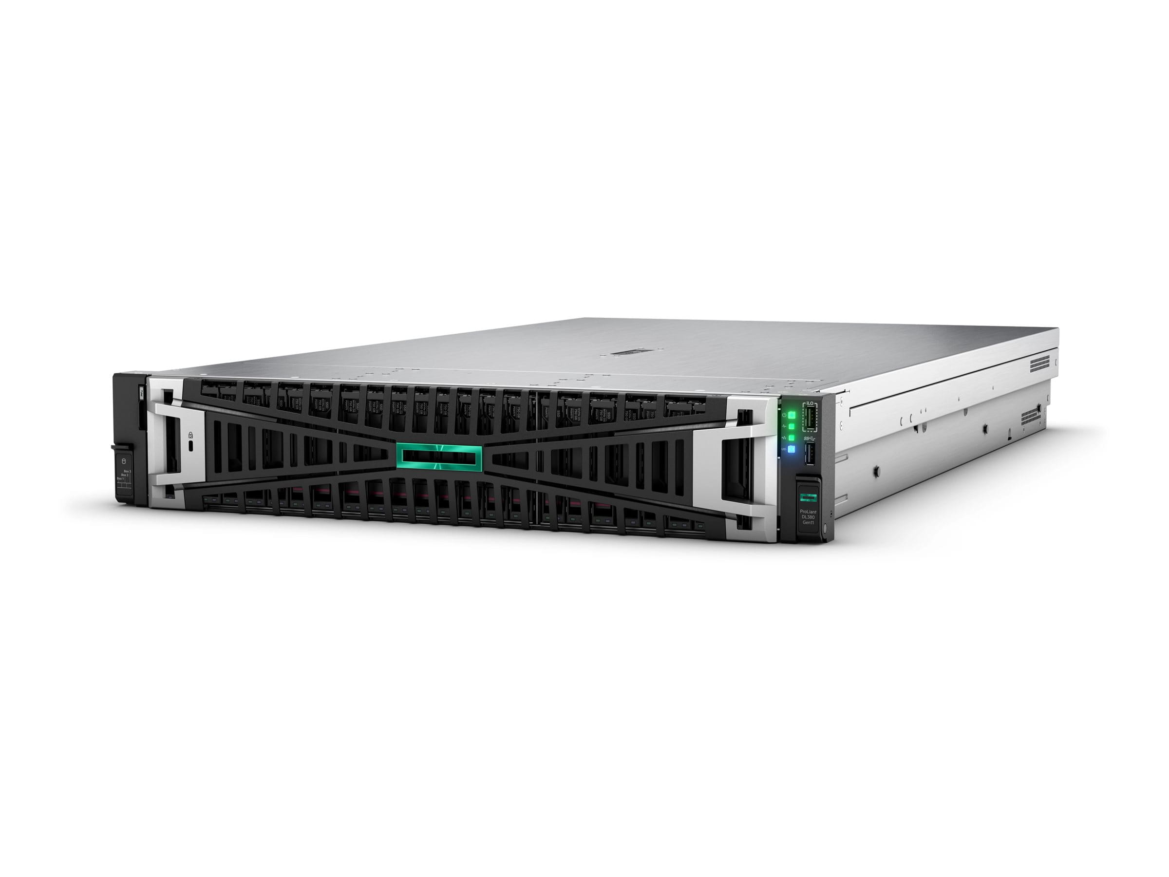 HPE ProLiant DL380 Gen11 Network Choice - Server - Rack-Montage - 2U - zweiweg - 1 x Xeon Silver 4509Y / 2.6 GHz - RAM 32 GB - SATA/SAS/NVMe - Hot-Swap 6.4 cm (2.5")