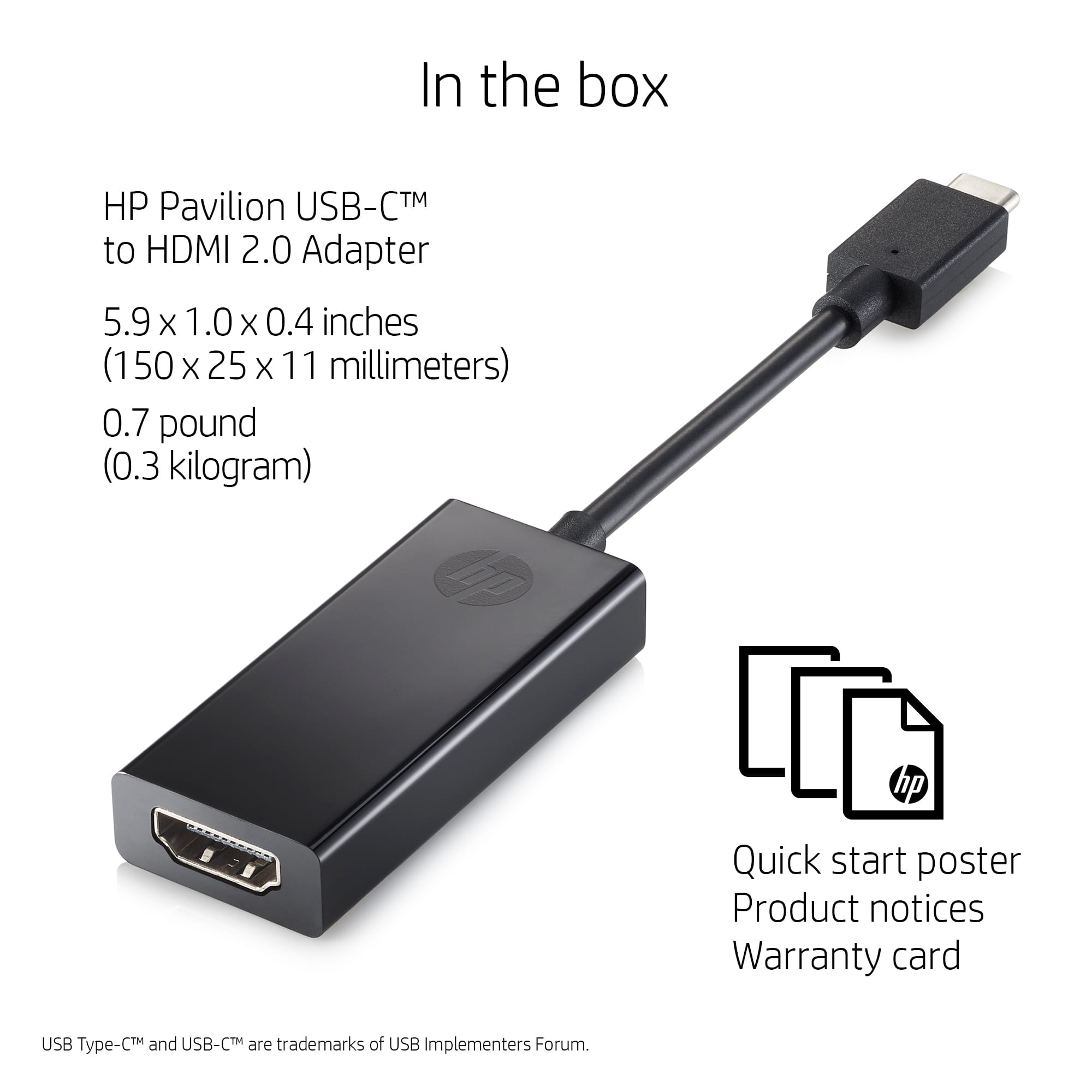 HP  Externer Videoadapter - USB-C - HDMI - für OMEN by HP 15