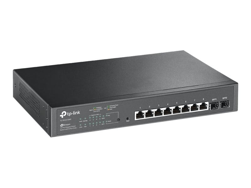 TP-LINK Omada TL-SG2210MP - Switch - Smart - 8 x 10/100/1000 (PoE+)