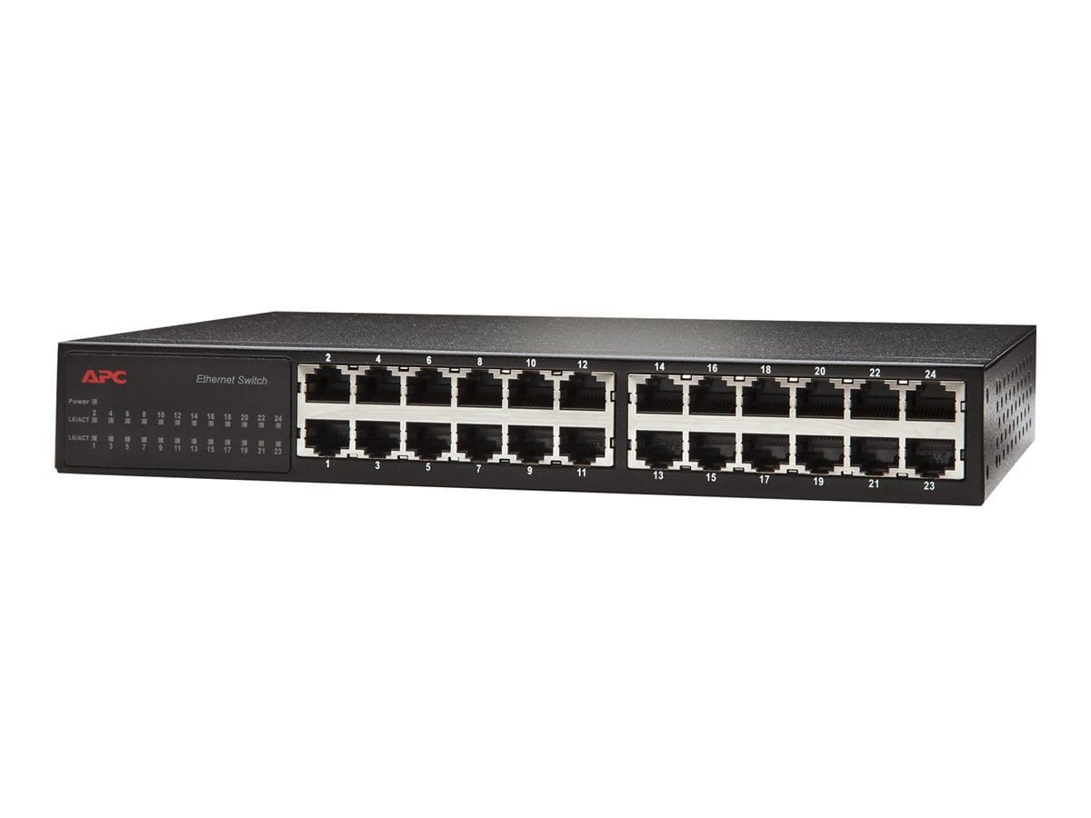 APC 24 Port 10/100 Ethernet Switch - Switch - 24 x 10/100