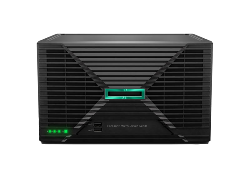 HPE ProLiant MicroServer Gen11 - Server - Rack-Montage - 1-Weg - 1 x Xeon E-2434 / 3.4 GHz - RAM 32 GB - SATA - nicht Hot-Swap-fähig 8.9 cm (3.5") (Smart Choice)