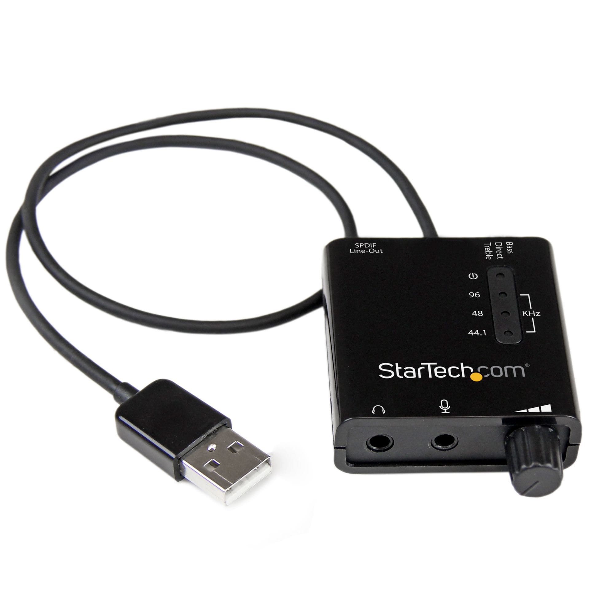 StarTech.com USB Audio Adapter - Externe USB Soundkarte mit SPDIF Digital Audio mit 2x 3,5mm Klinke