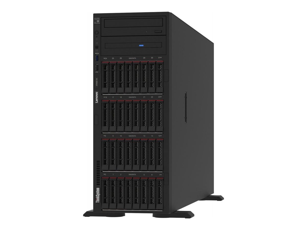 Lenovo ThinkSystem ST650 V3 7D7A - Server - Tower - 4U - zweiweg - 1 x Xeon Gold 6426Y / 2.5 GHz - RAM 64 GB - SAS - Hot-Swap 6.4 cm (2.5")
