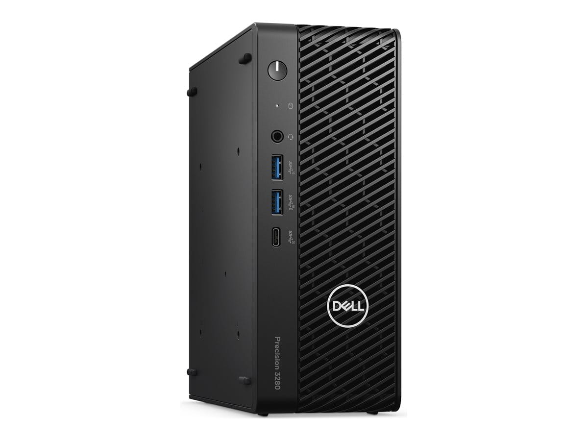 Dell Precision 3280 - CFF - 1 x Core i7 i7-14700 / 2.1 GHz - vPro Enterprise - RAM 16 GB - SSD 512 GB - NVMe, Class 40 - T1000 - 1GbE - Win 11 Pro - Monitor: keiner - Schwarz, schwarz (Tastatur)