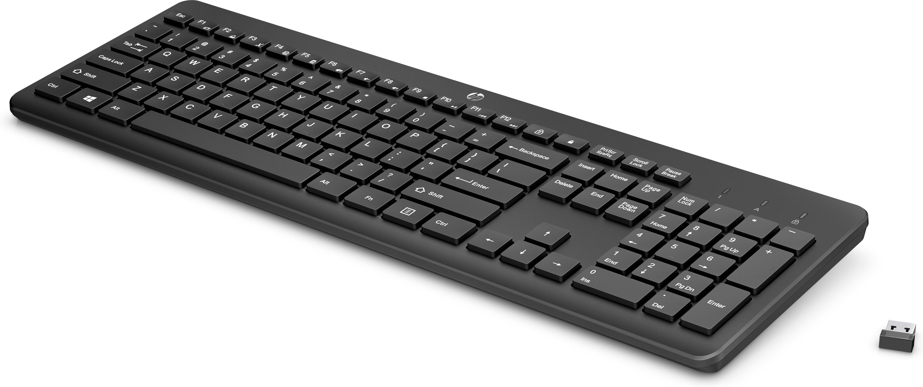 HP 230 - Tastatur - kabellos - 2.4 GHz - Schwarz