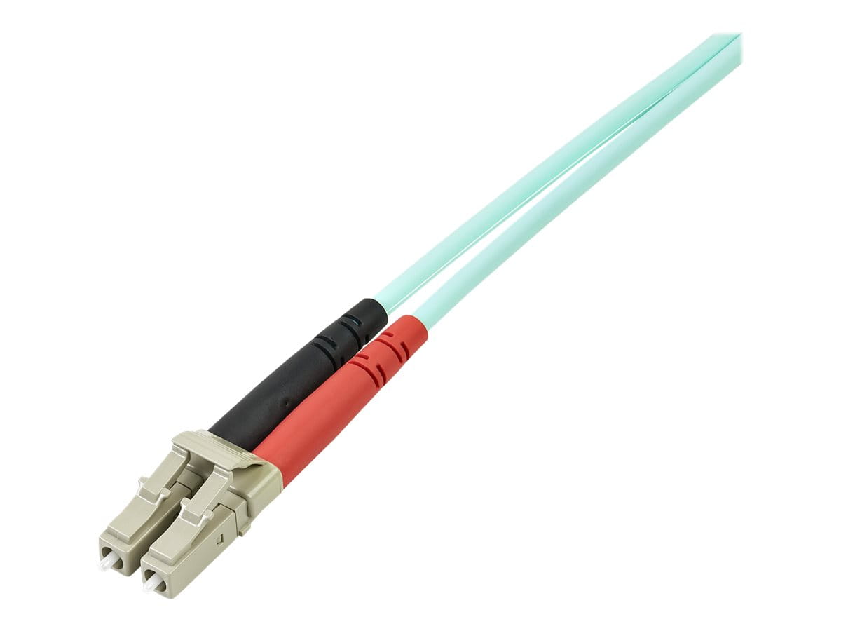 StarTech.com 5m Fiber Optic Cable - 10 Gb Aqua - Multimode Duplex 50/125 - LSZH - LC/LC - OM3 - LC to LC Fiber Patch Cable - Patch-Kabel - LC Multi-Mode (M)