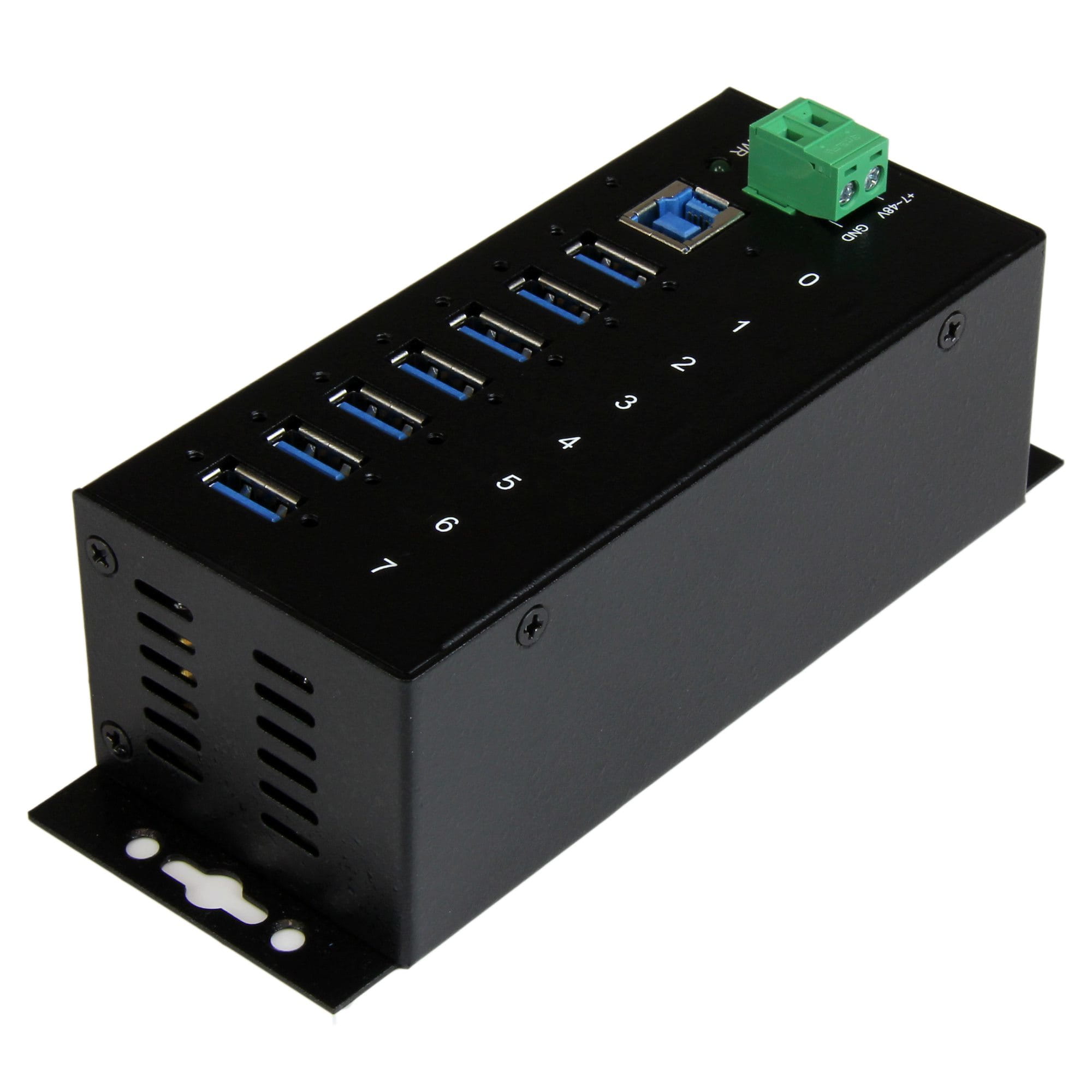 StarTech.com Industrieller 7 Port USB 3.0 Hub mit Überspannungsschutz