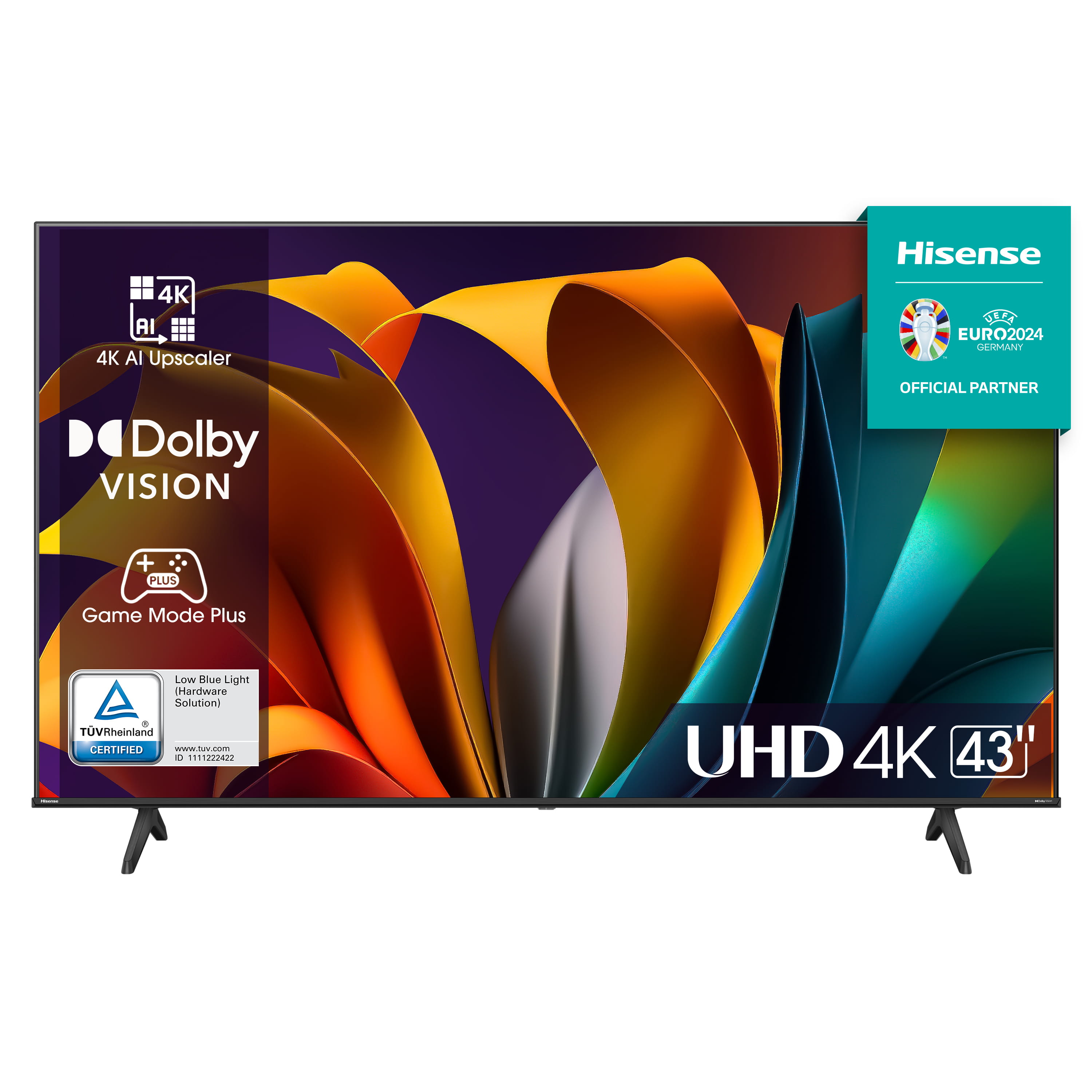 Hisense 43A6N, 109,2 cm (43"), 3840 x 2160 Pixel, LED, Smart-TV, WLAN, Schwarz