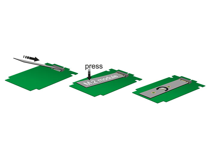 Delock PCI Express Card > 2 x internal M.2 NGFF