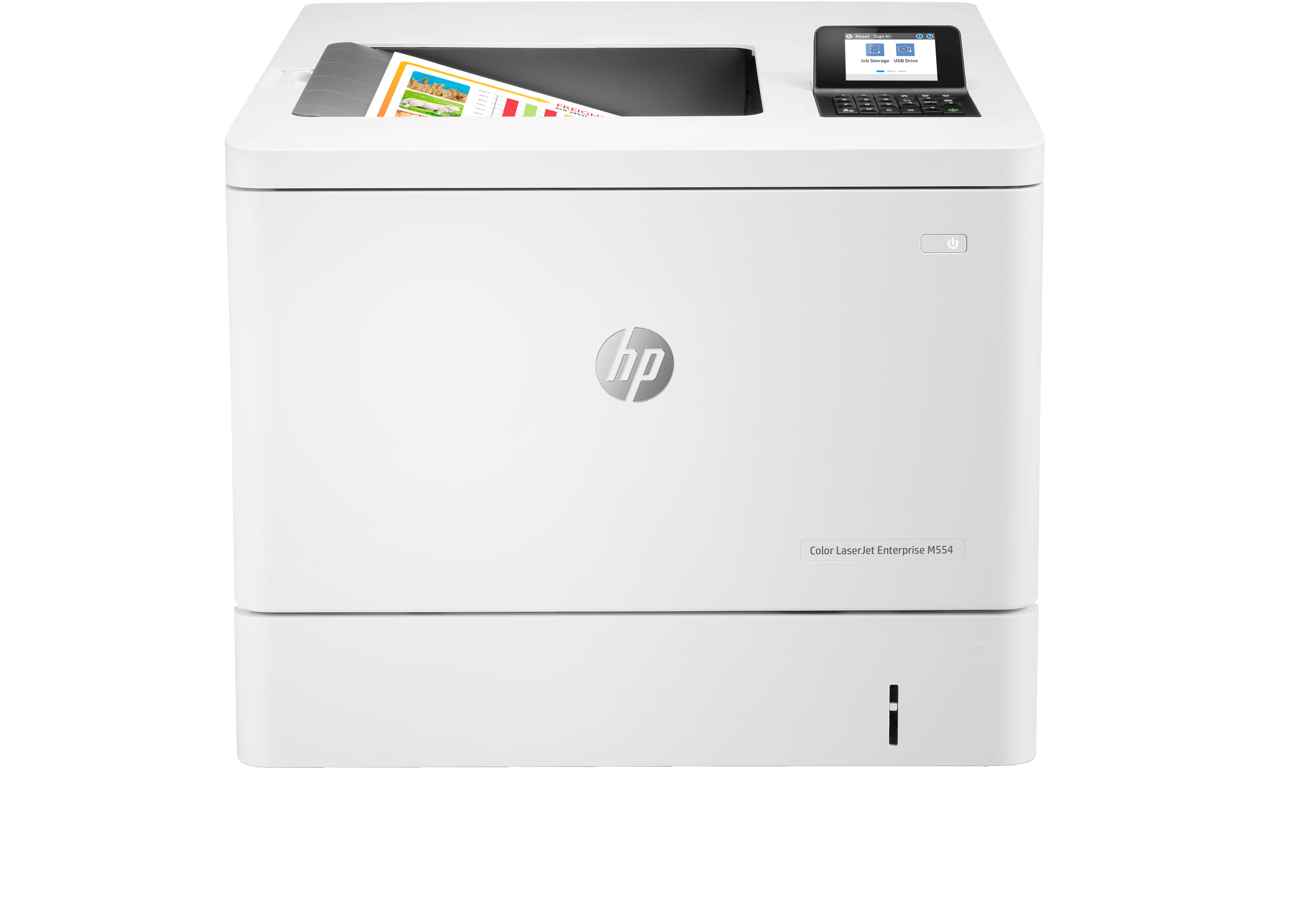 HP LaserJet Enterprise M554dn - Drucker - Farbe - Duplex - Laser - A4/Legal - 1200 x 1200 dpi - bis zu 33 Seiten/Min. (einfarbig)/
