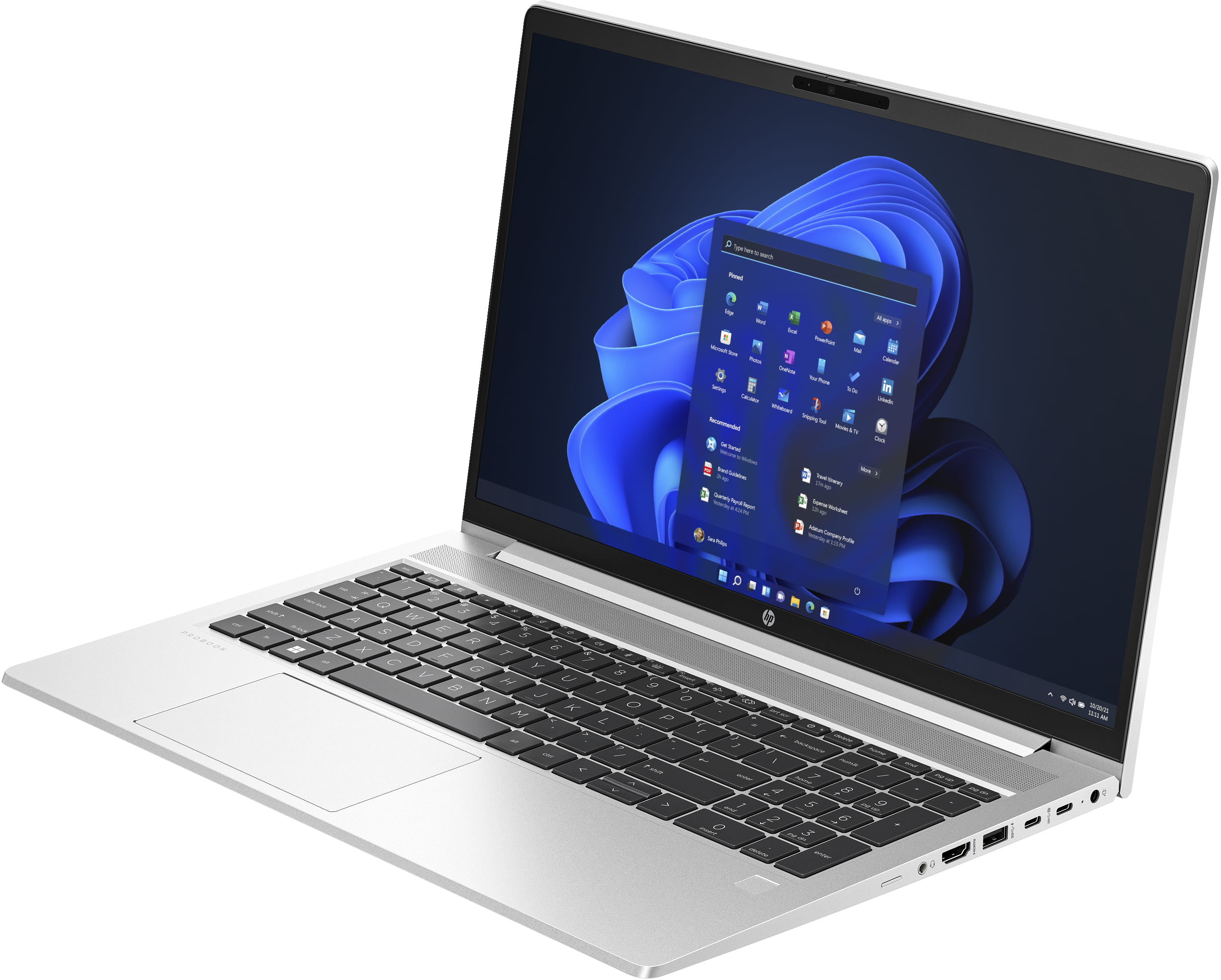 HP ProBook 450 G10 Notebook - Wolf Pro Security - Intel Core i5 1335U / 1.3 GHz - Win 11 Pro - UHD Graphics - 16 GB RAM - 512 GB SSD NVMe - 39.6 cm (15.6")