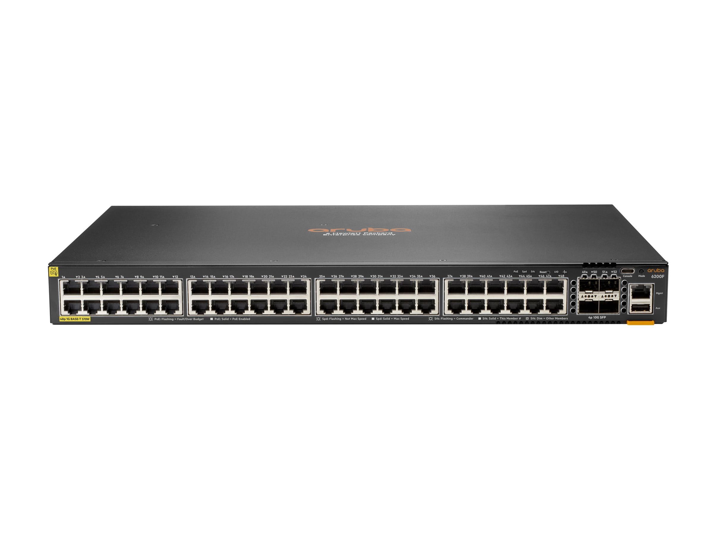 HPE Aruba Networking CX 6200F 48G 4SFP Switch - managed