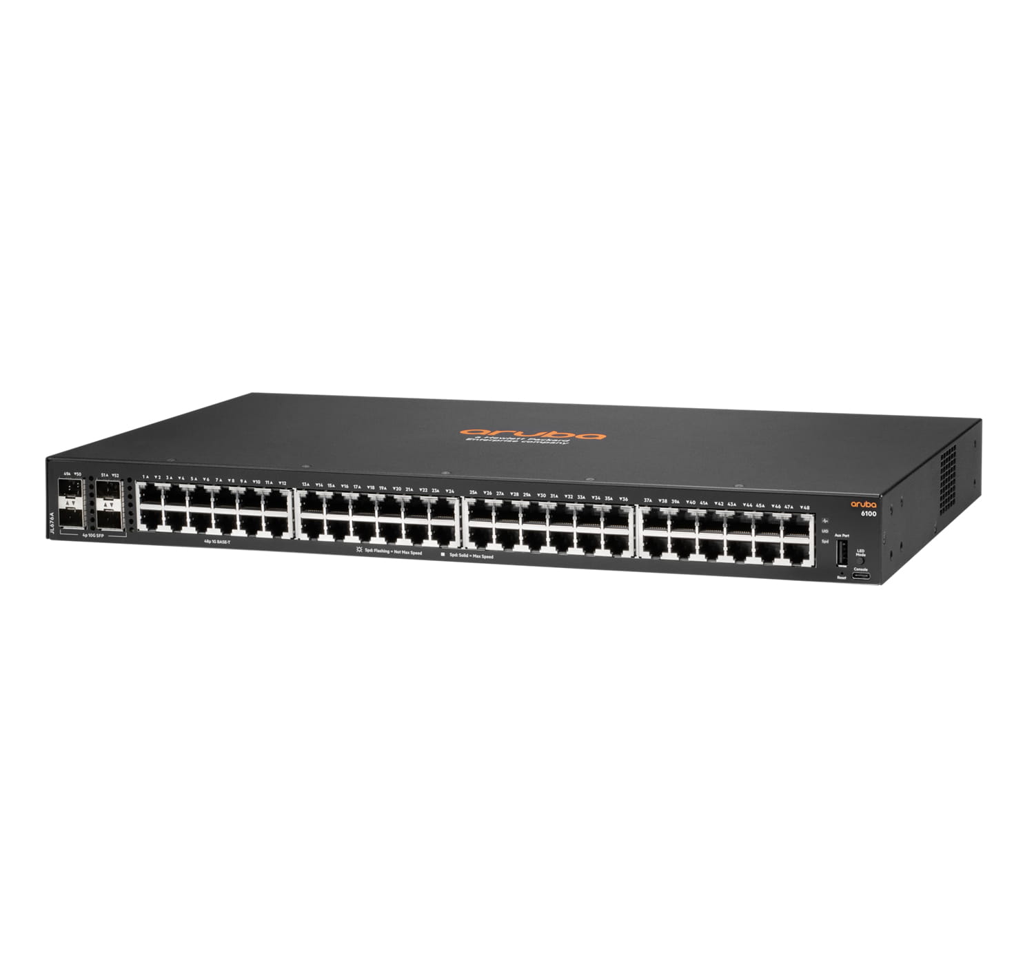 HPE Aruba 6100 48G 4SFP+ Switch - Switch - managed