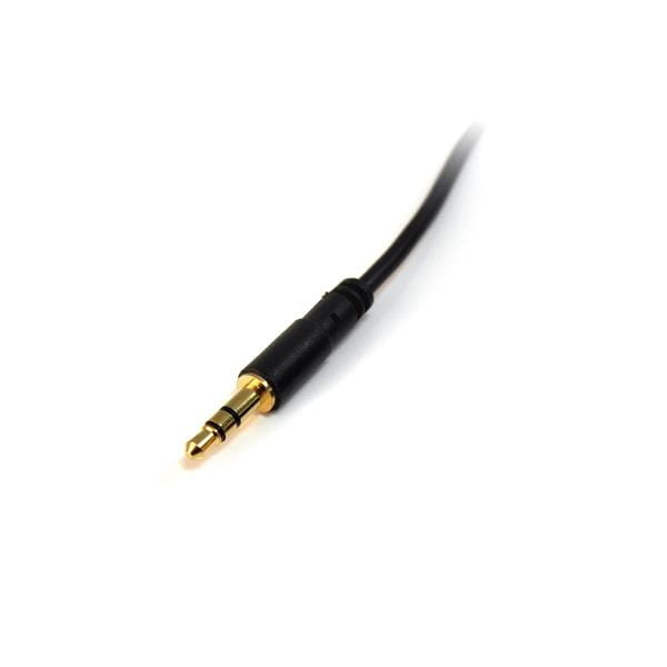 StarTech.com 6 ft Slim 3.5mm Stereo Audio Cable - M/M - 3.5mm Male to Male Audio Cable for your Smartphone, Tablet or MP3 Player (MU6MMS)