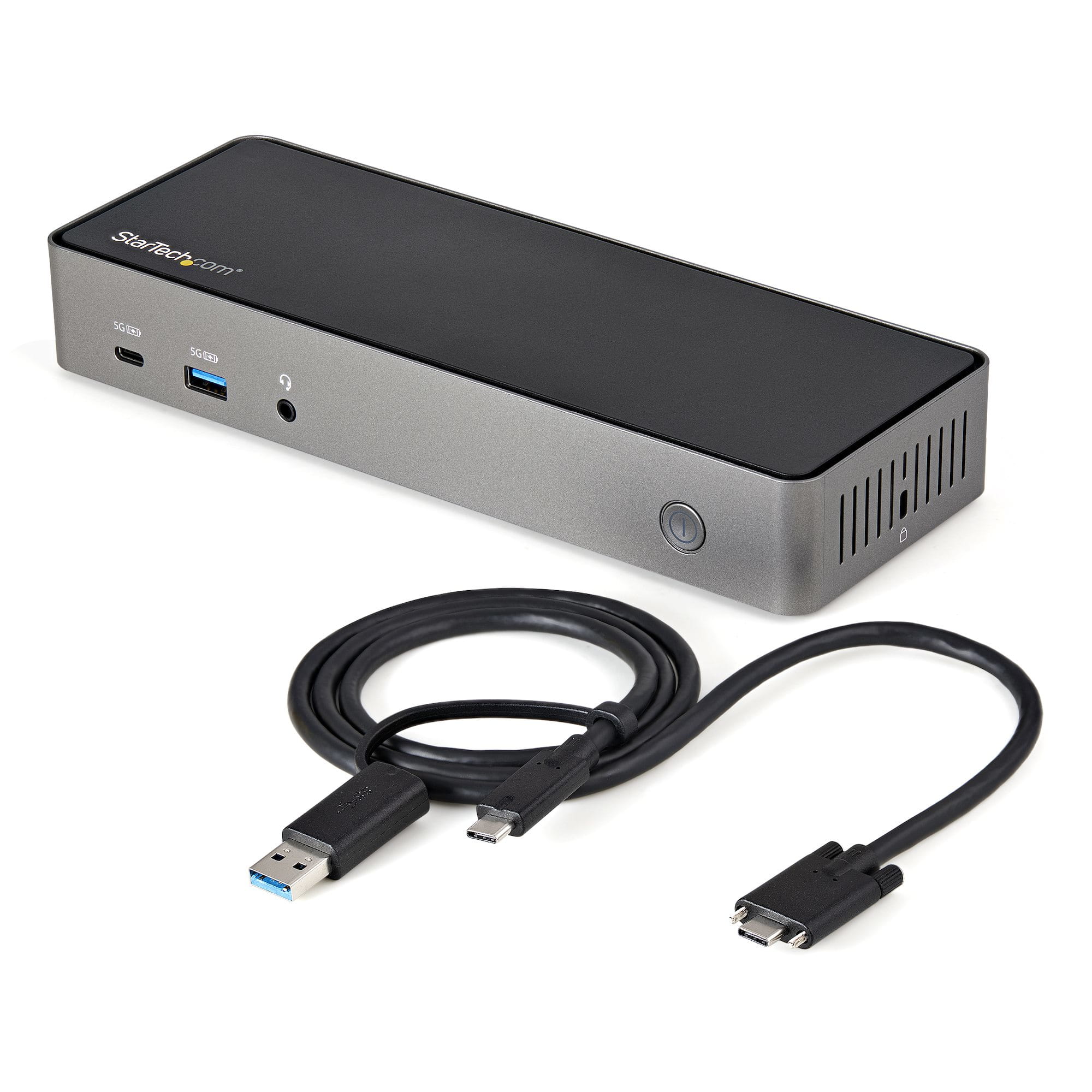StarTech.com USB-C USB-A Dock - Hybrid Universal Triple Monitor Laptop Docking Station DP & HDMI 4K 60 Hz