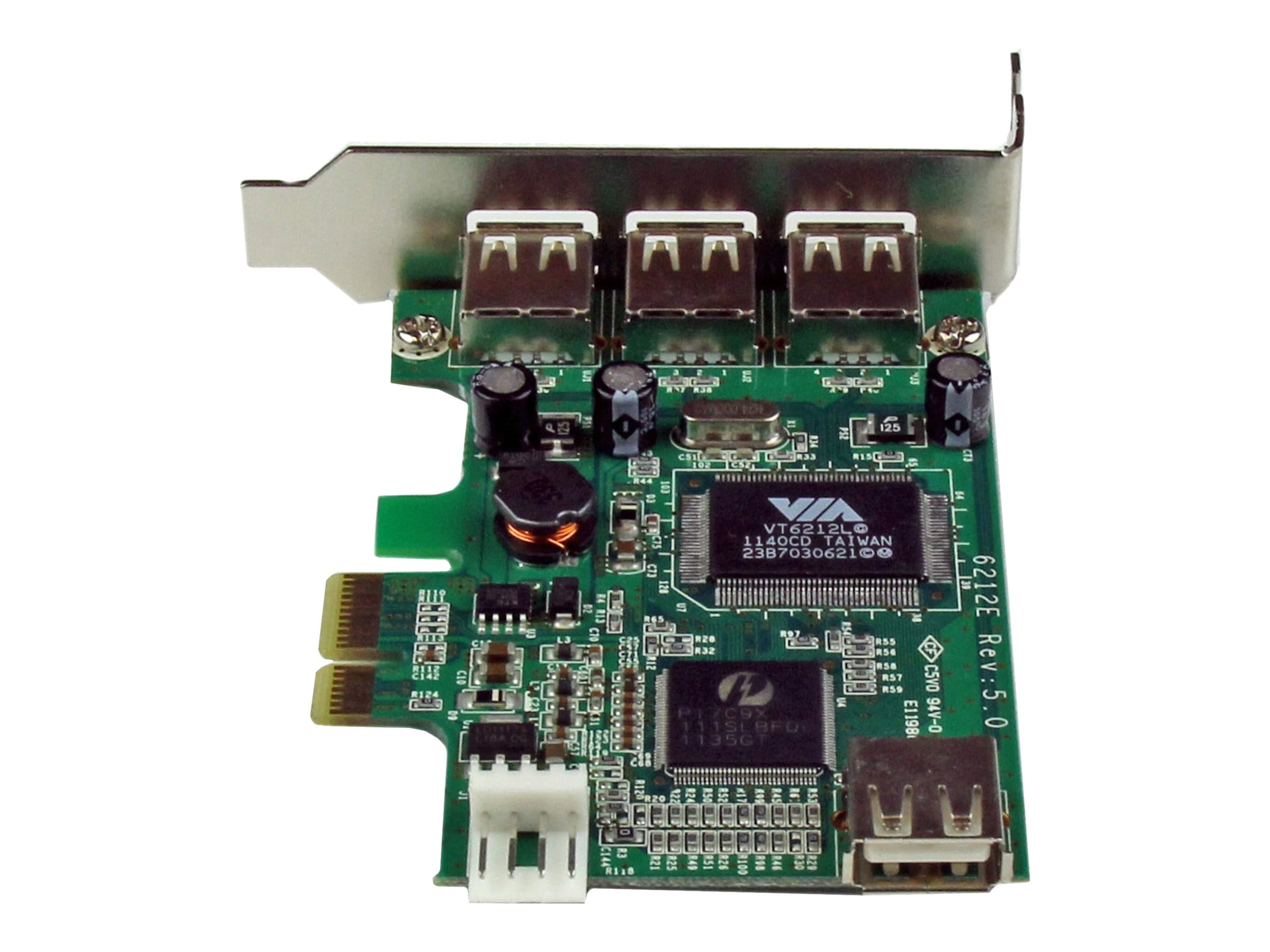 StarTech.com 4 Port USB 2.0 HighSpeed PCI Express Low Profile Schnittstellenkarte - 1 x USB 2.0 intern (Buchse)