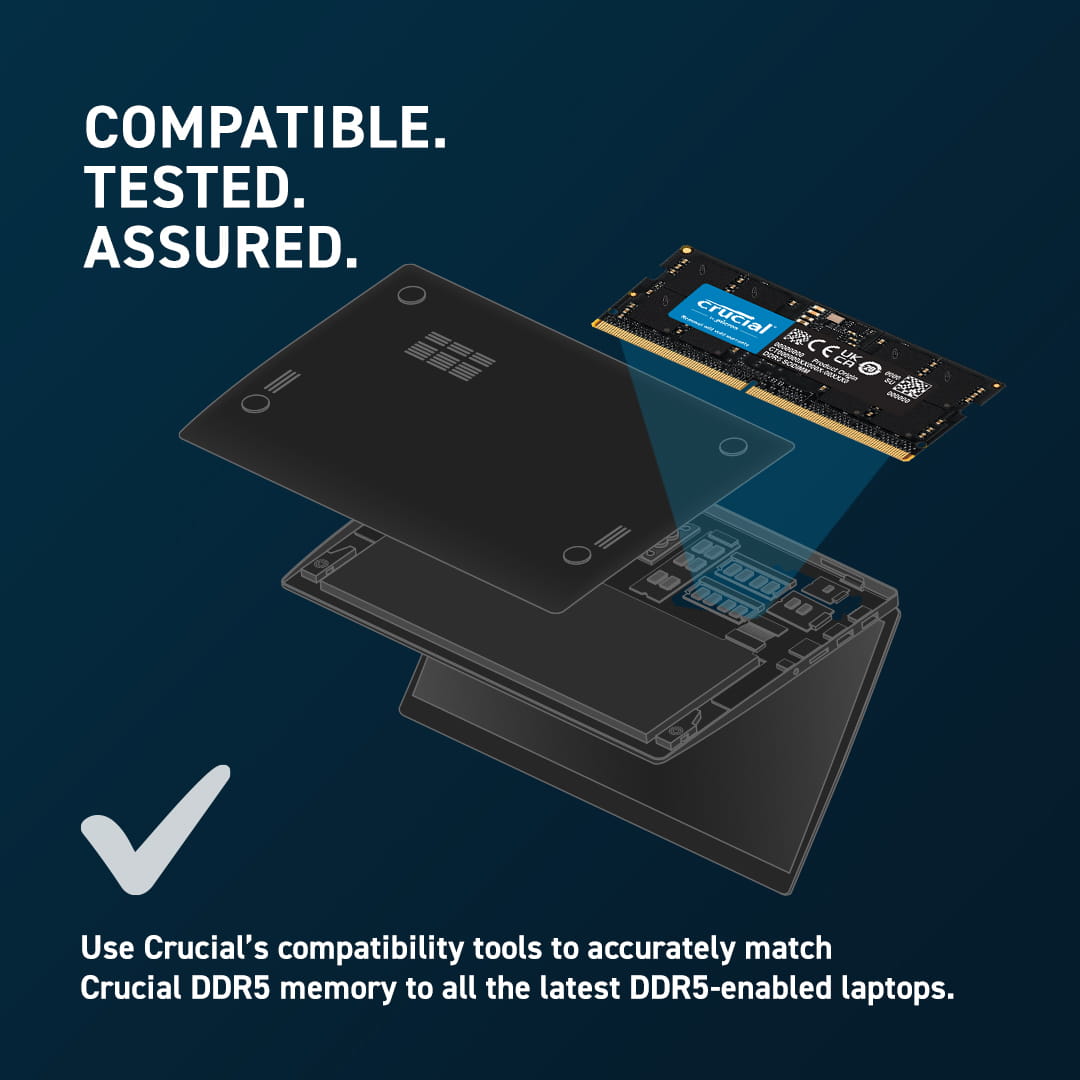 Crucial DDR5 - Modul - 16 GB - SO DIMM 262-PIN